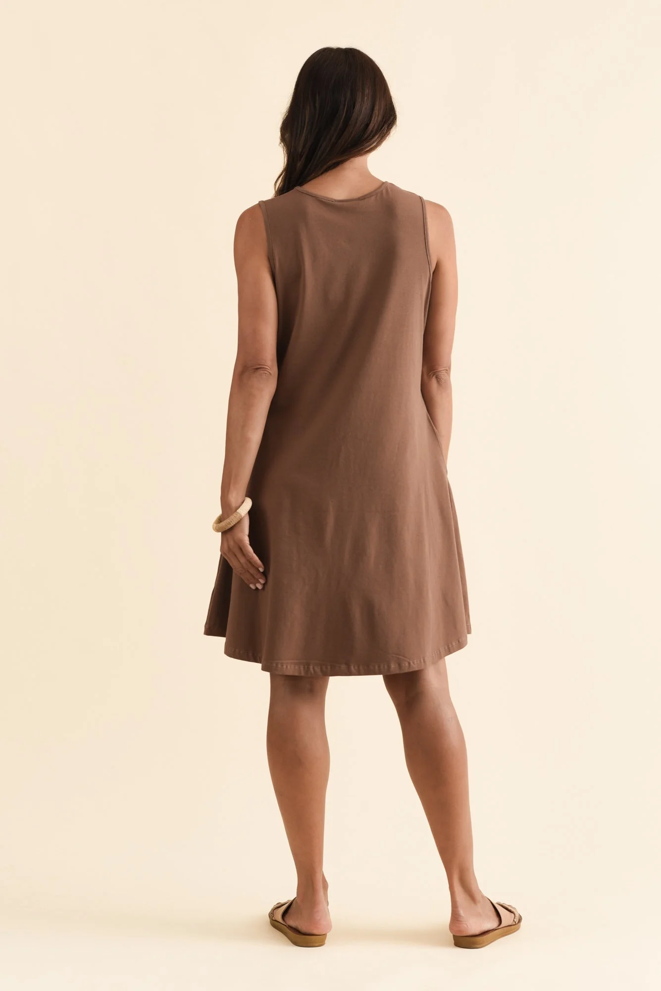 Roxanne Chocolate Swing Dress - Image 4