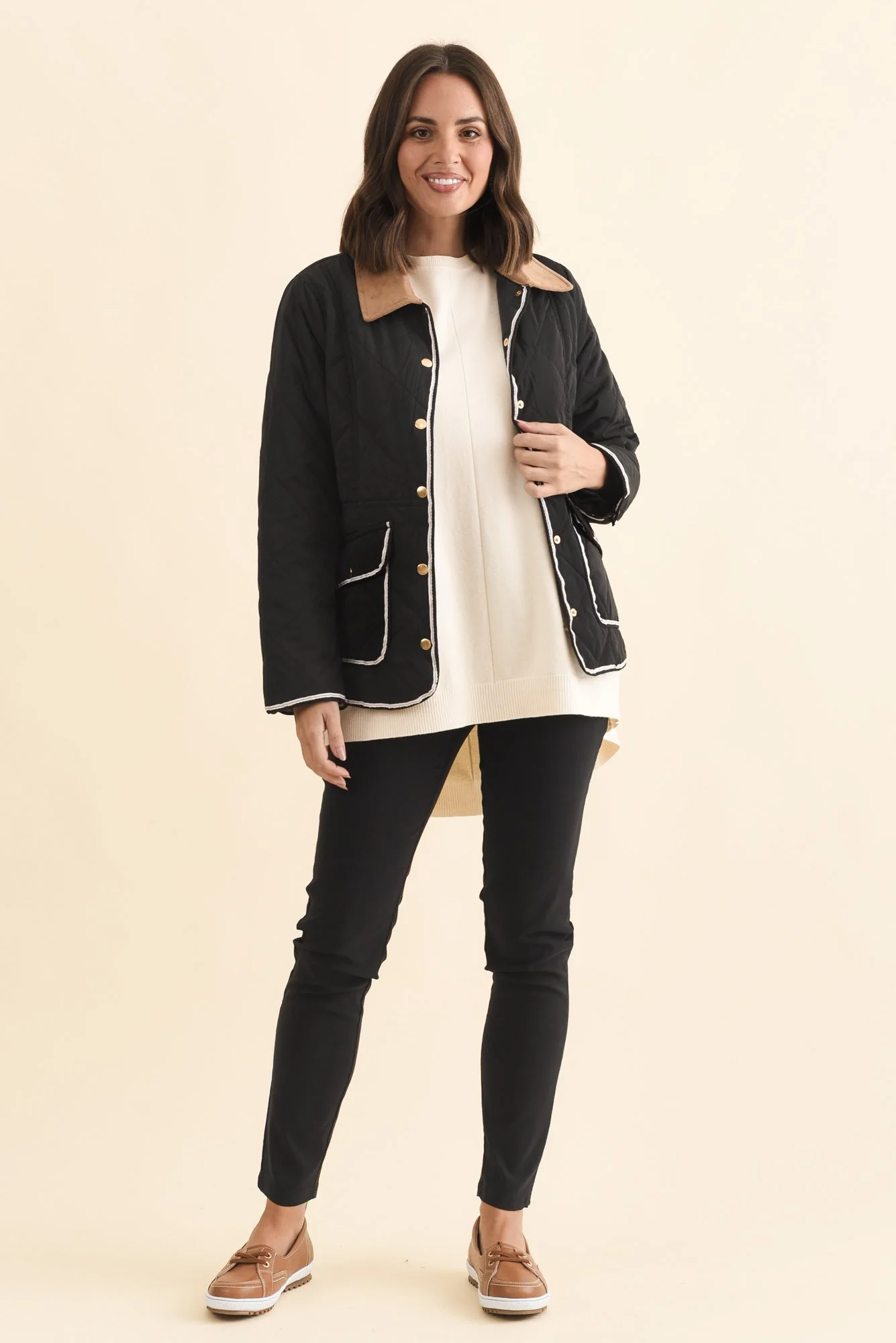 Ryan Black Quilted Jacket - Image 6