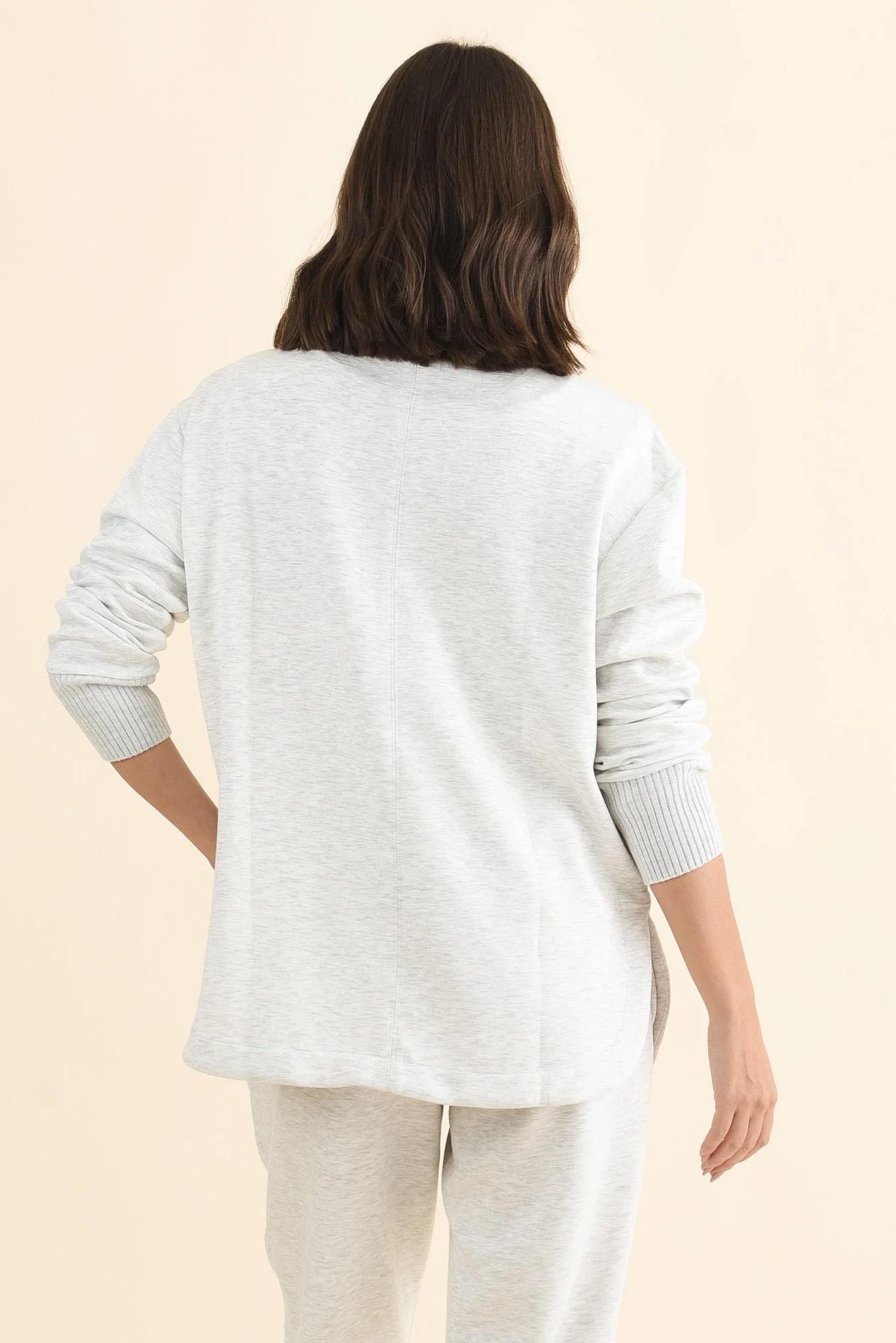 Sabi Grey Zip Sweatshirt - Image 5