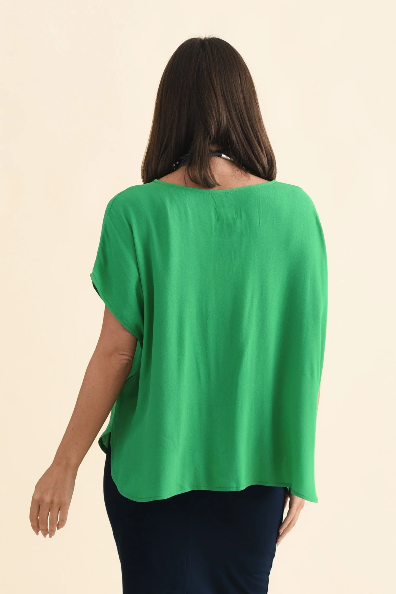 Sali Green Drape Top - Image 4