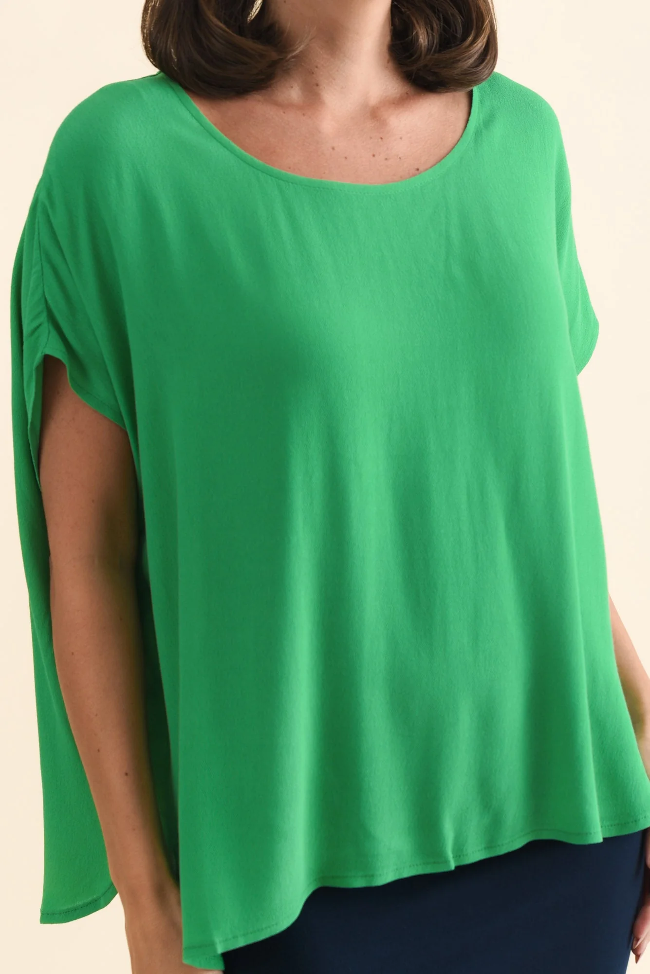 Sali Green Drape Top - Image 5