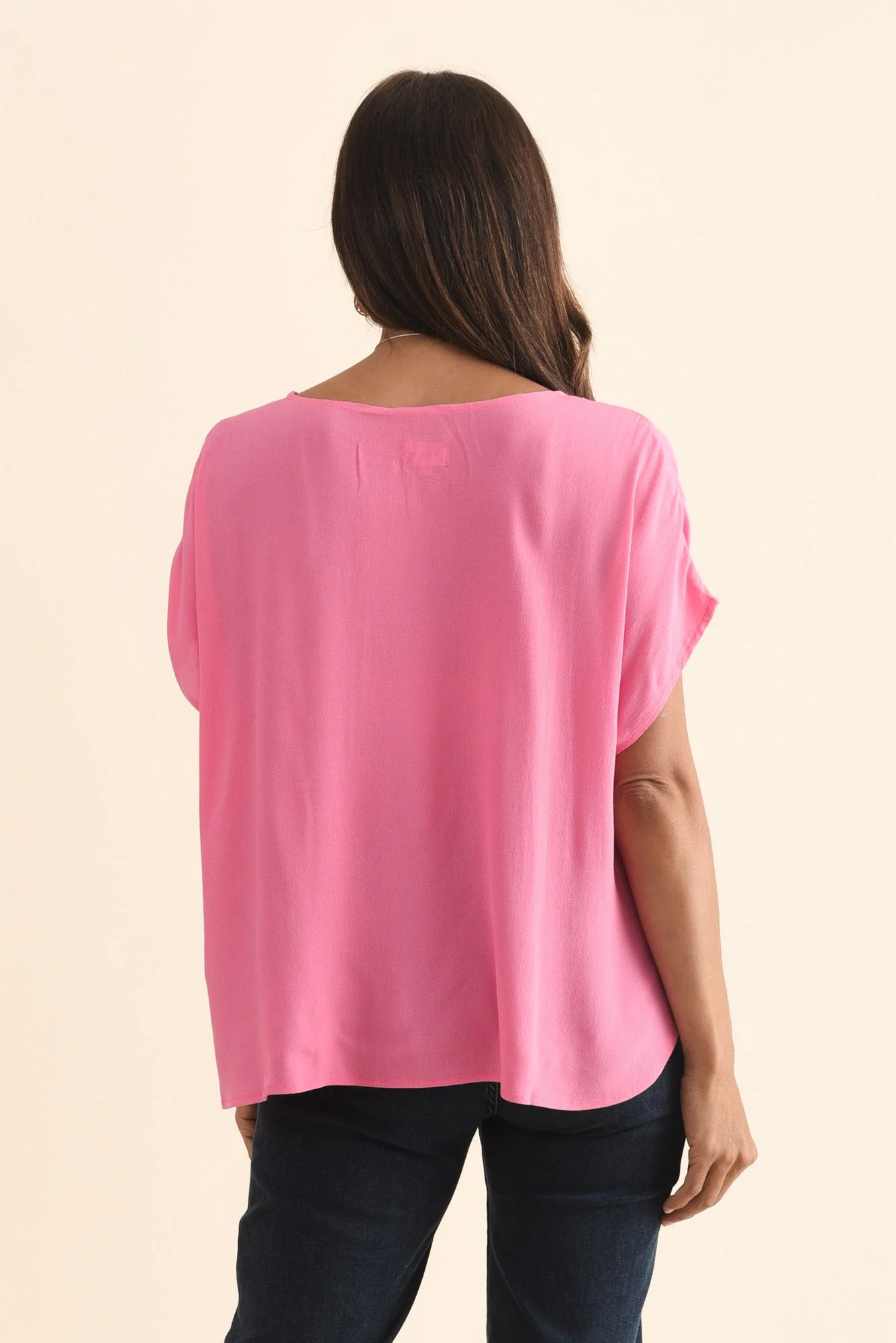 Sali Pink Drape Top - Image 4
