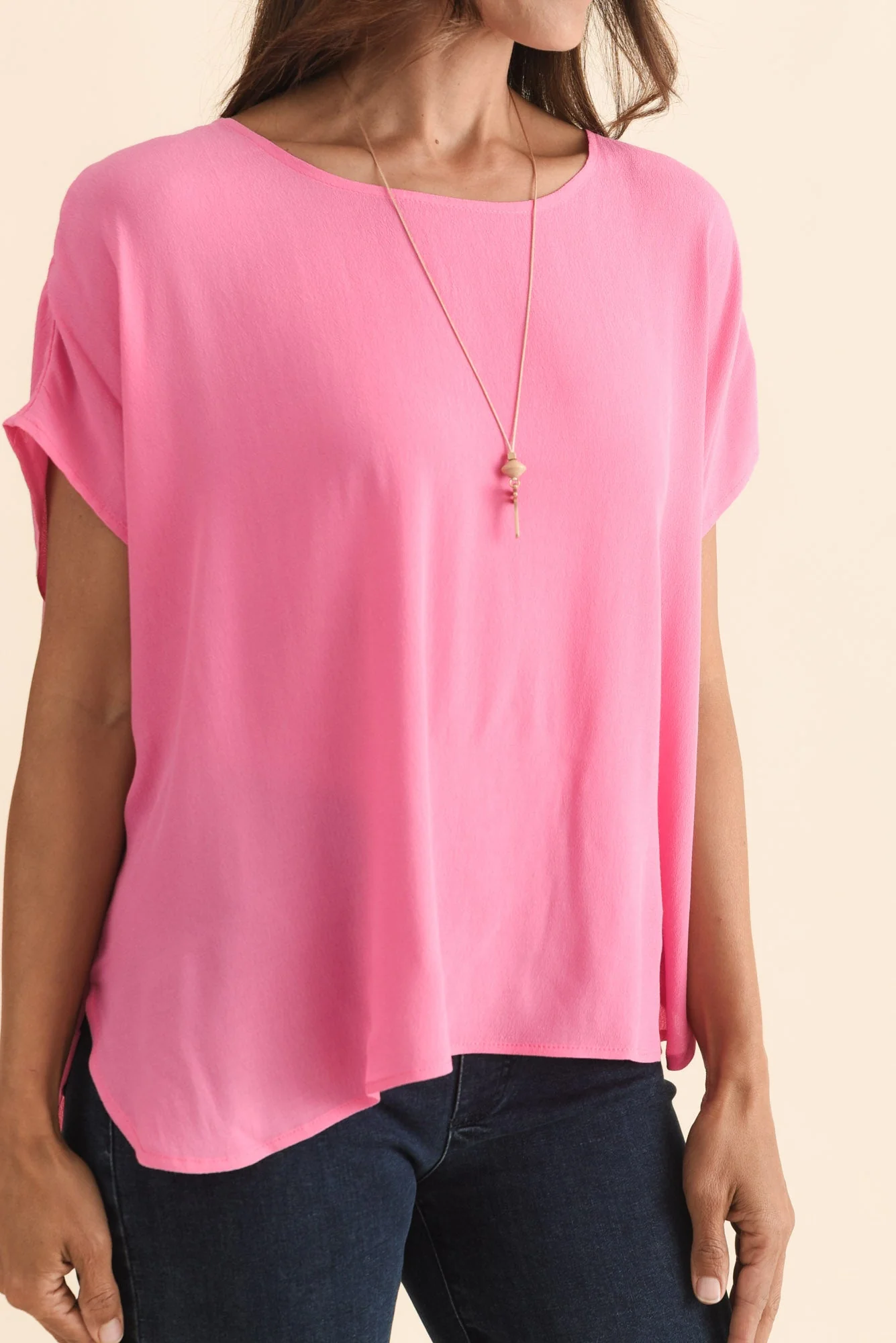 Sali Pink Drape Top - Image 5