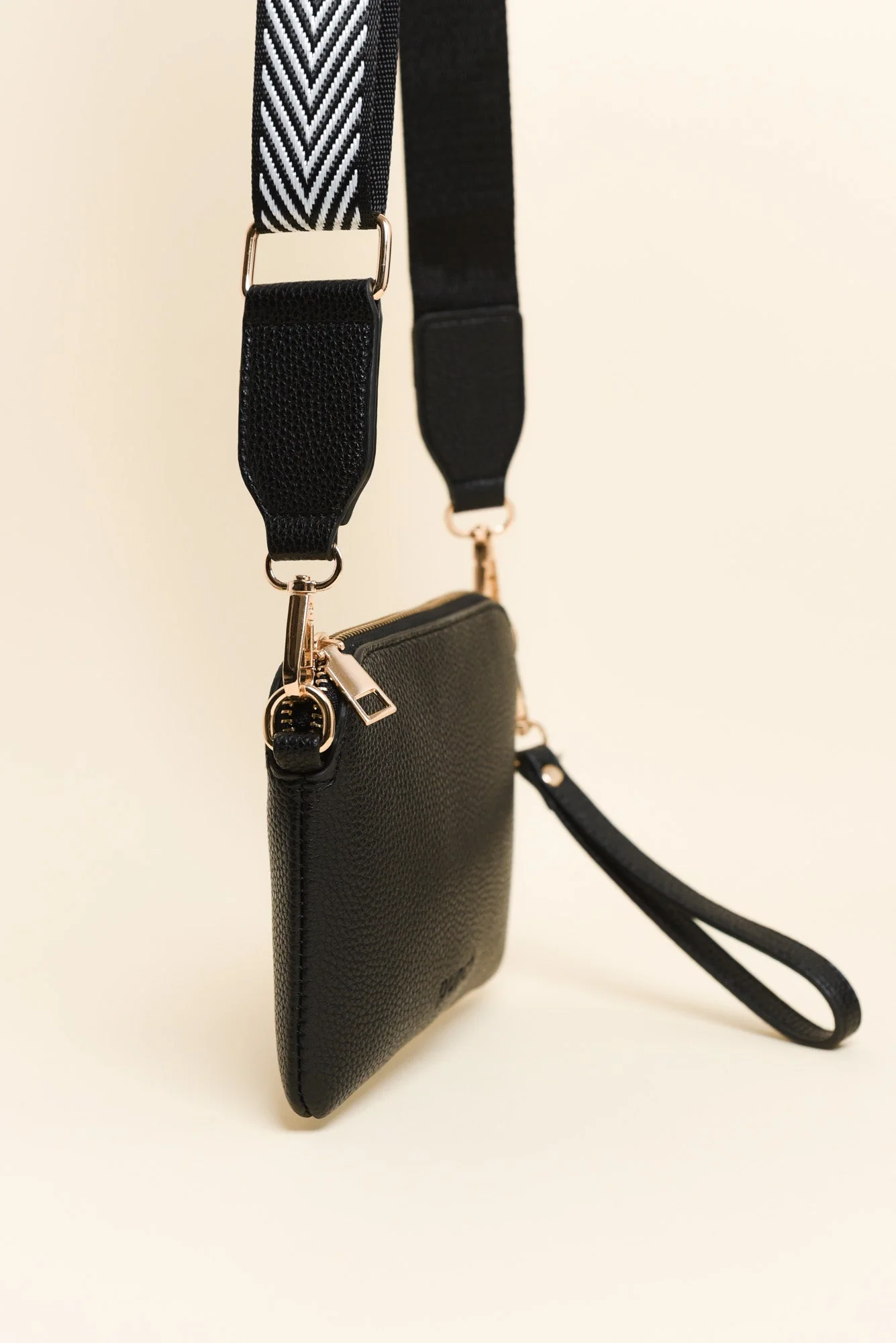 Sally Black Mini Crossbody Bag - Image 2
