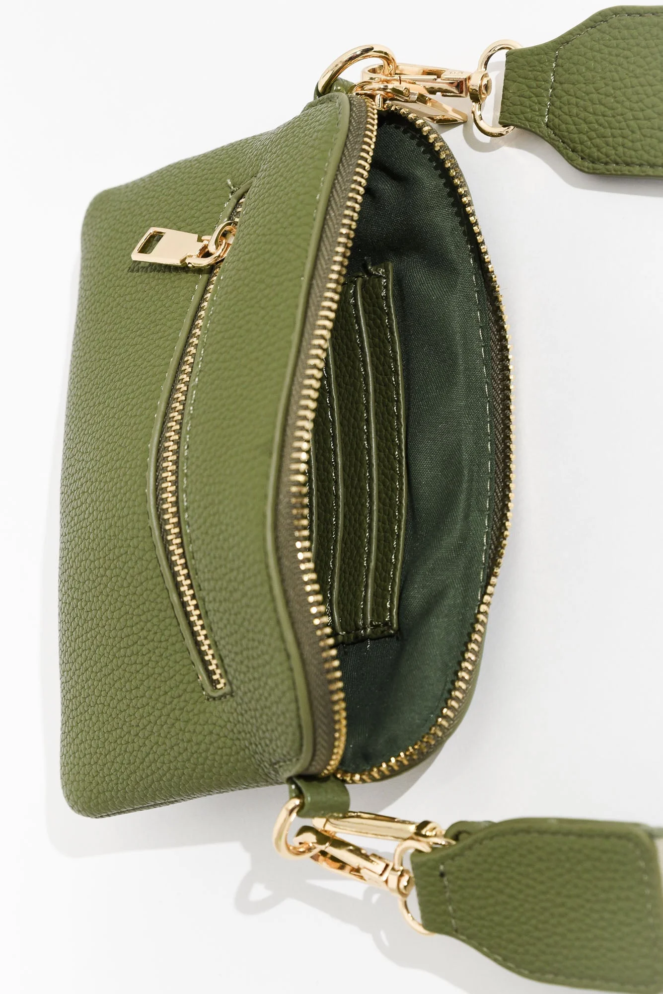 Sally Khaki Mini Crossbody Bag - Image 2