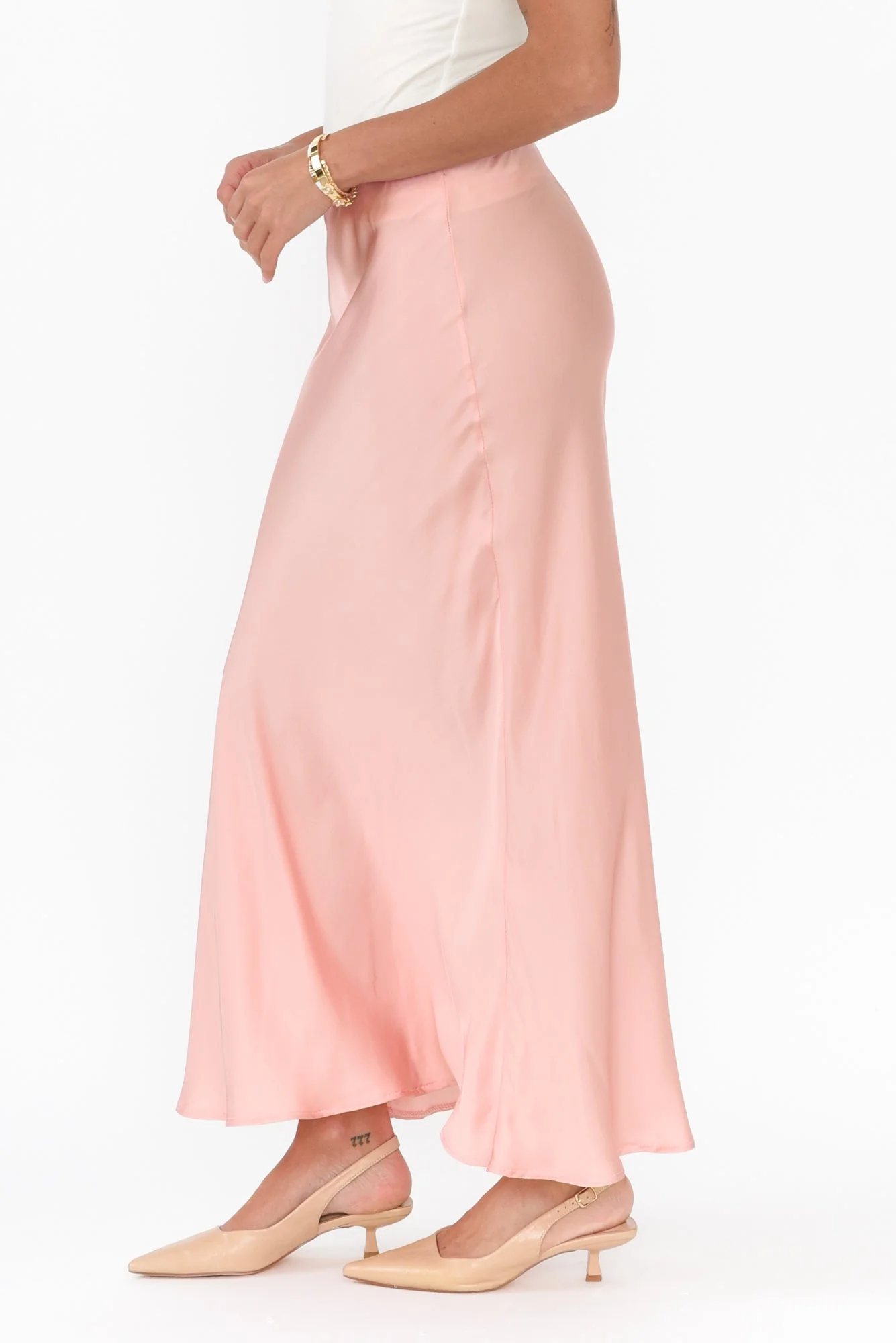 Santorini Pink Maxi Skirt - Image 3