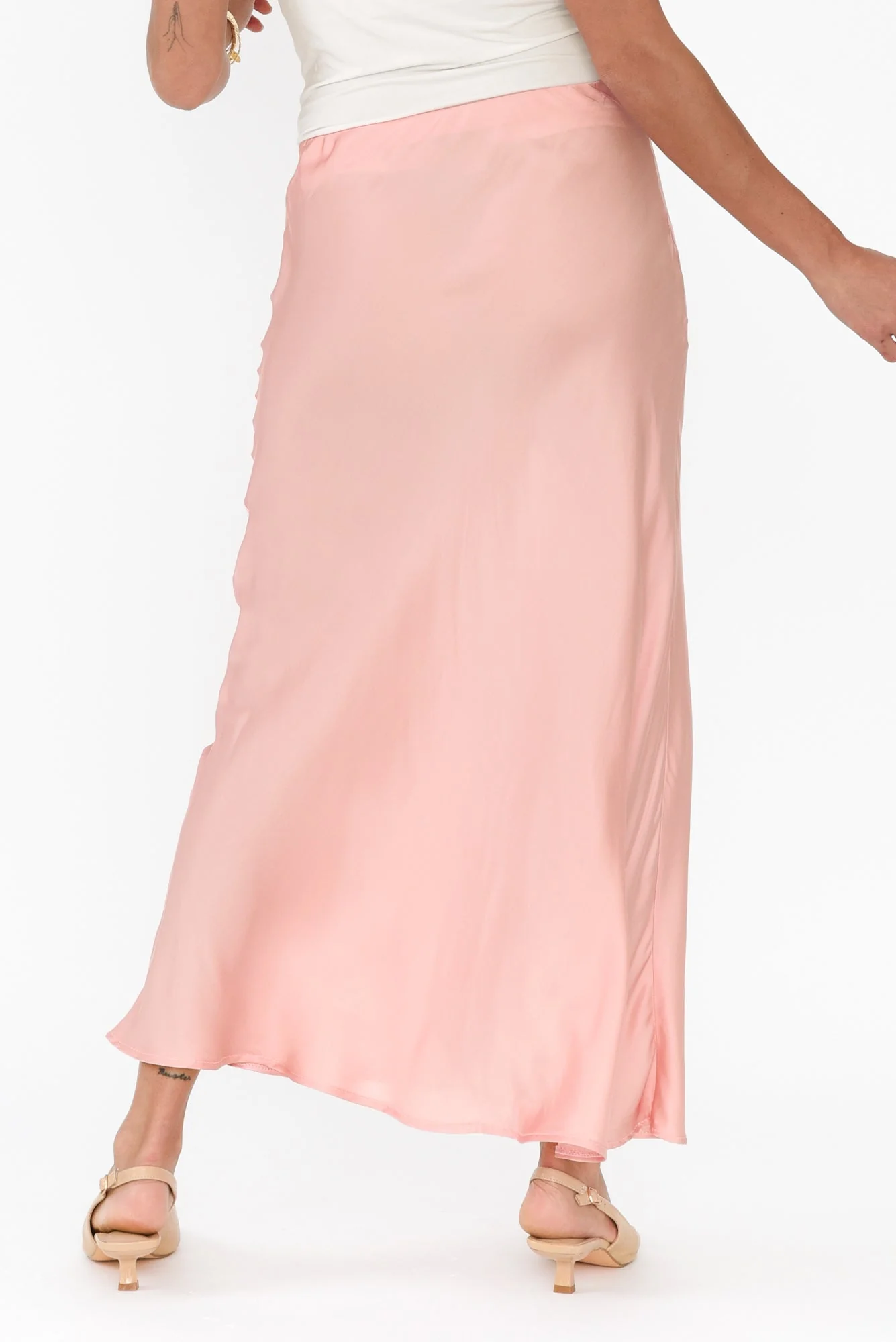 Santorini Pink Maxi Skirt - Image 4