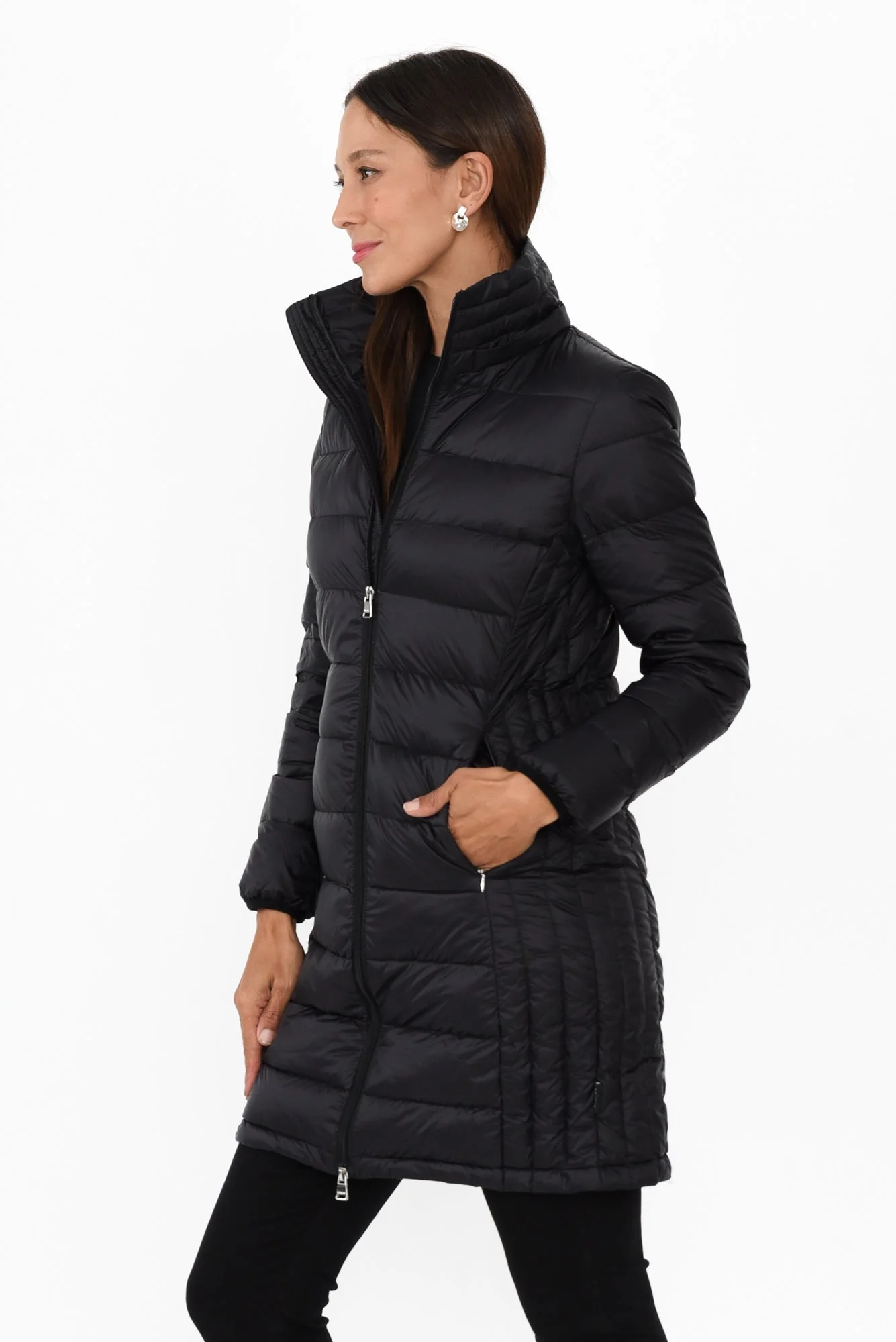 Sarah Black Down Puffer Jacket - Image 3