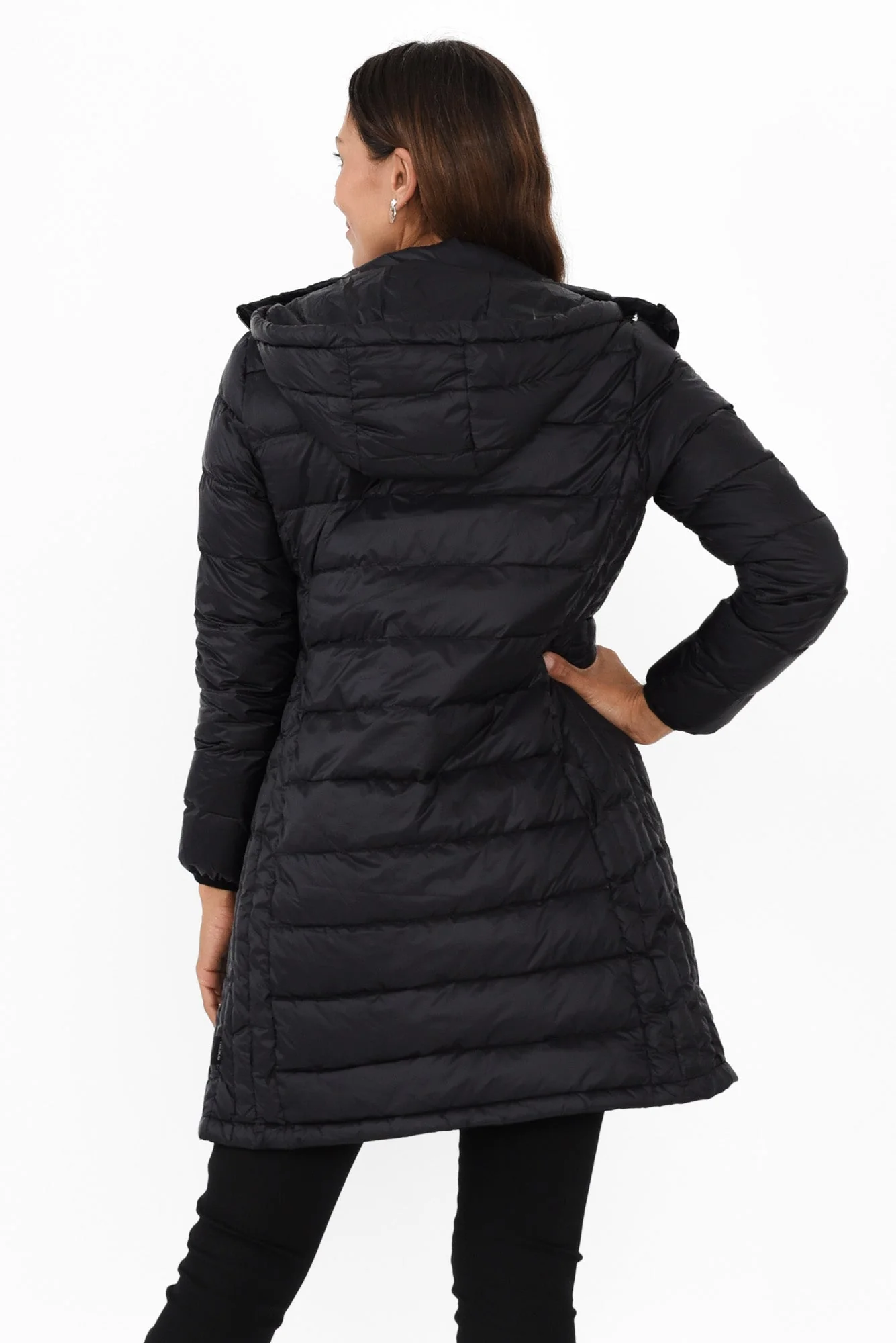 Sarah Black Down Puffer Jacket - Image 4