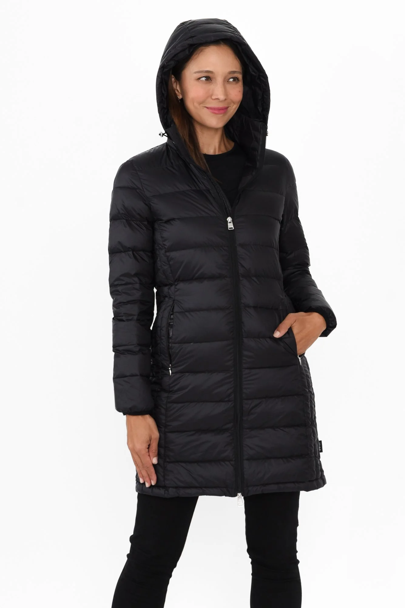 Sarah Black Down Puffer Jacket - Image 6