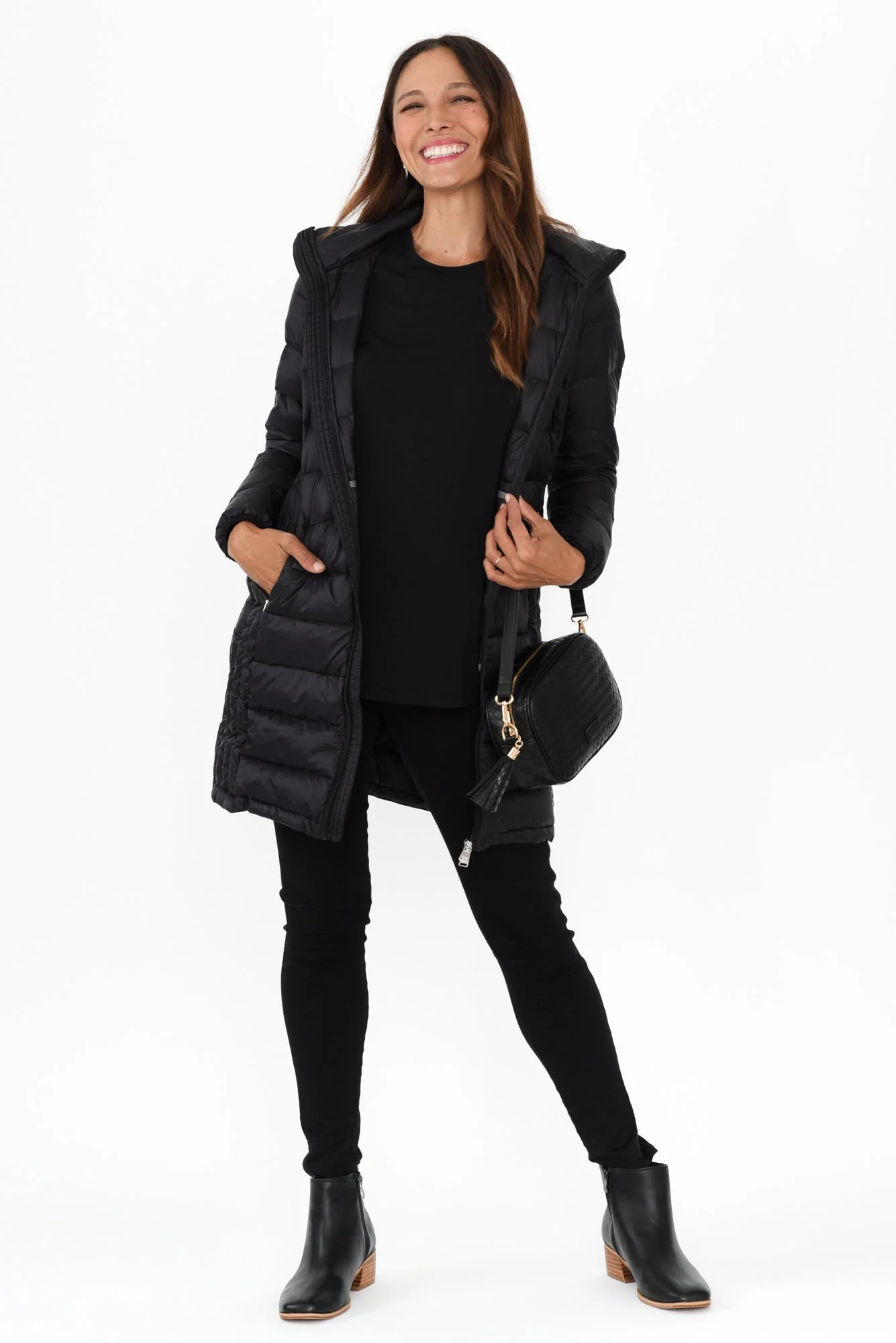 Sarah Black Down Puffer Jacket - Image 8