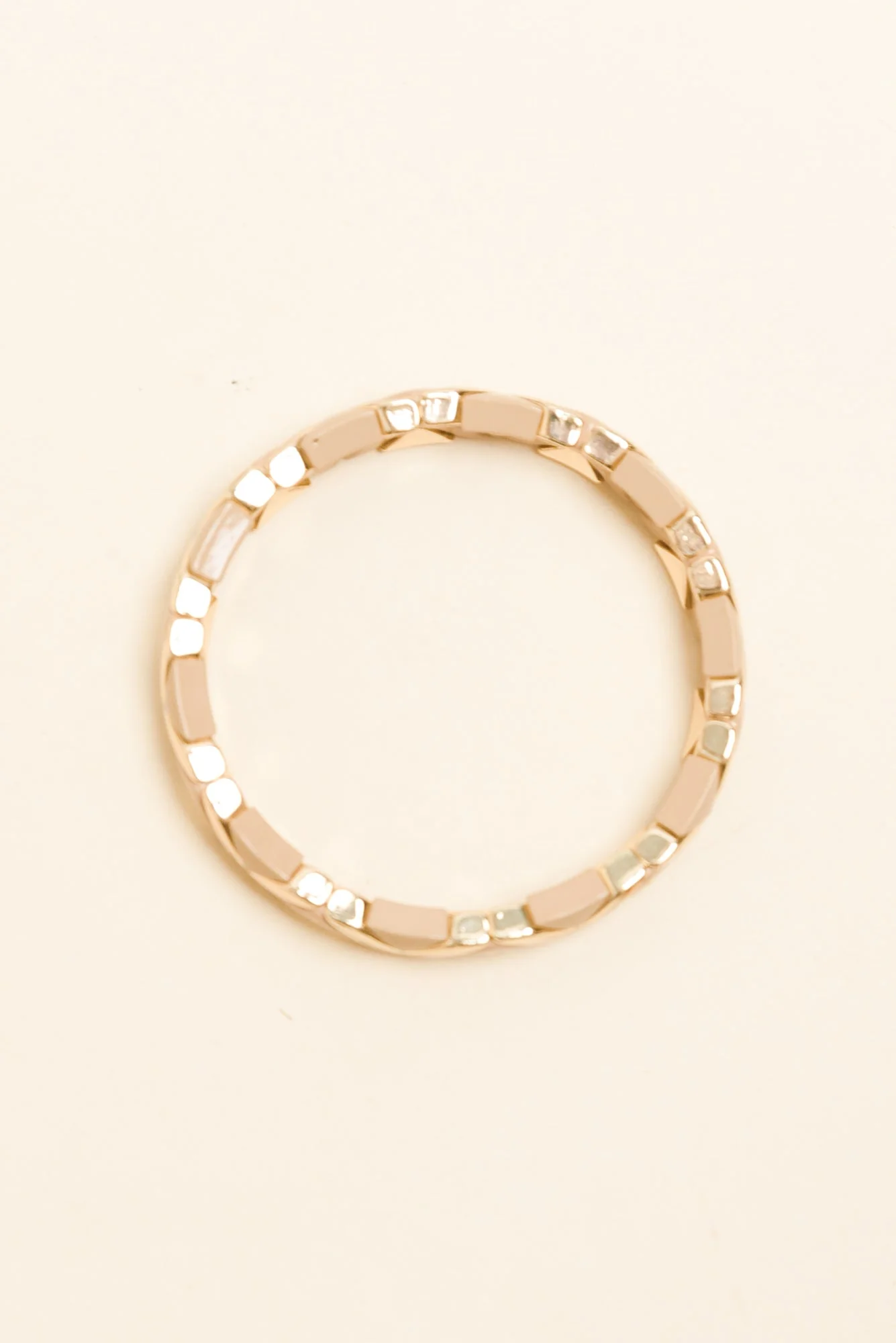 Sasha Mocha Chevron Beaded Bracelet - Image 2