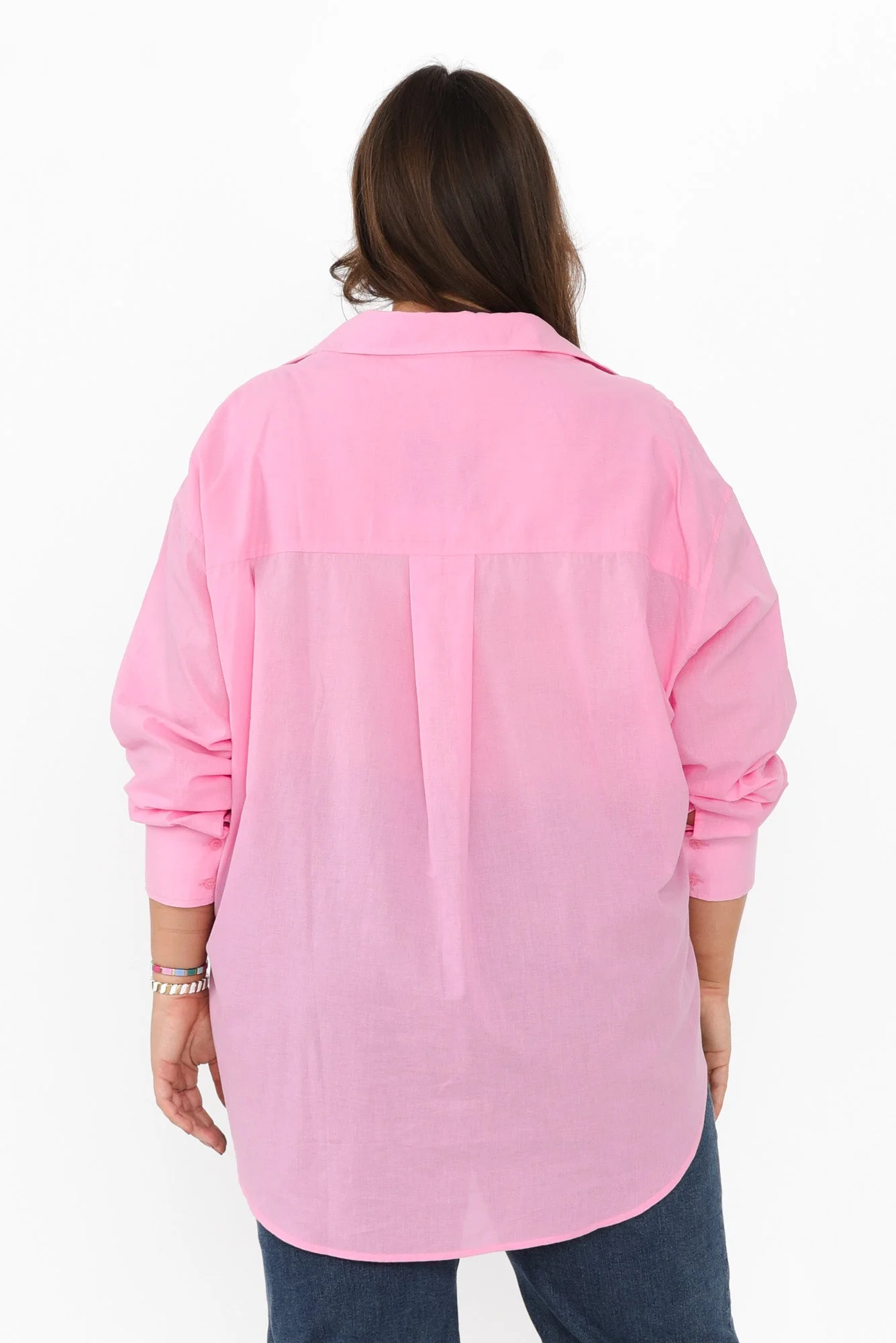 Seattle Pink Cotton Shirt - Image 10