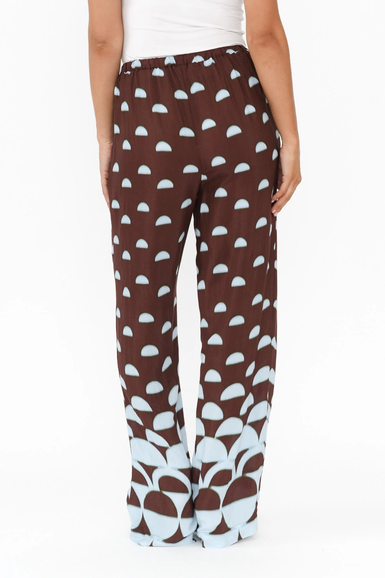 Second Valley Brown Geo Pants - Image 4
