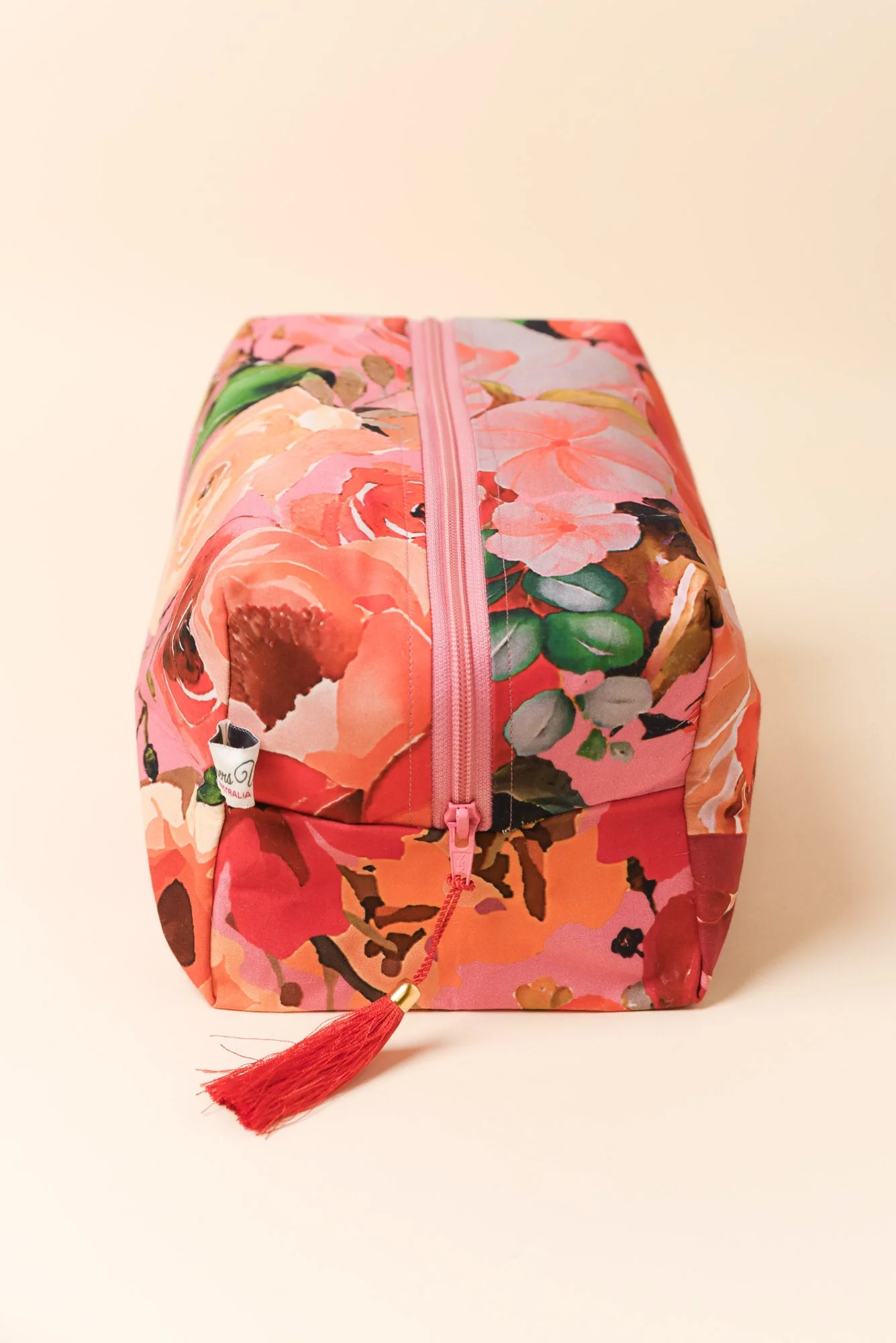 Selva Pink Rose Cotton Toiletry Bag - Image 3