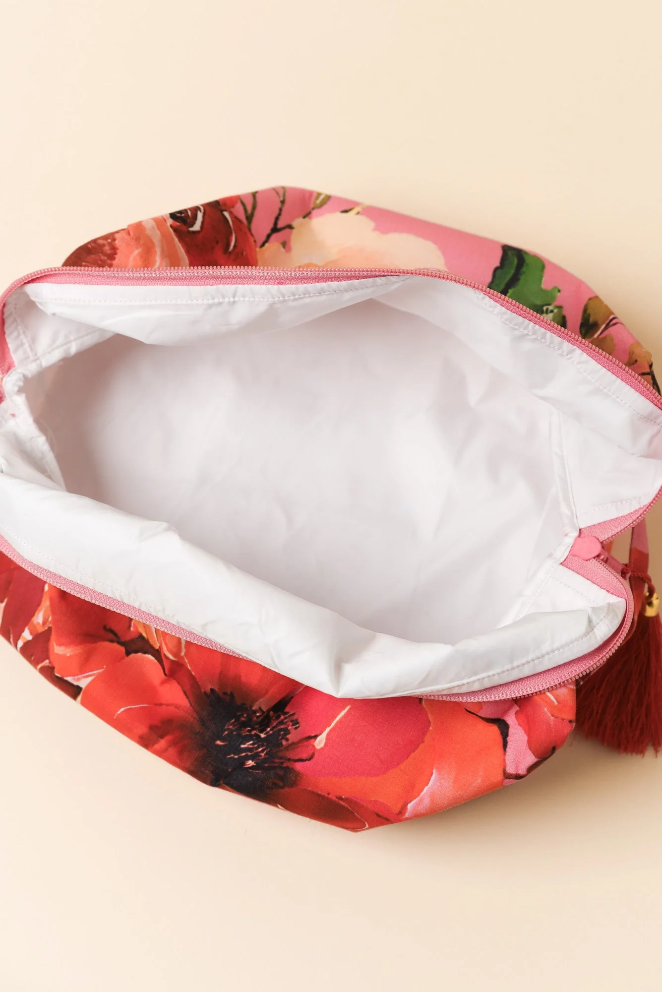 Selva Pink Rose Cotton Toiletry Bag - Image 4