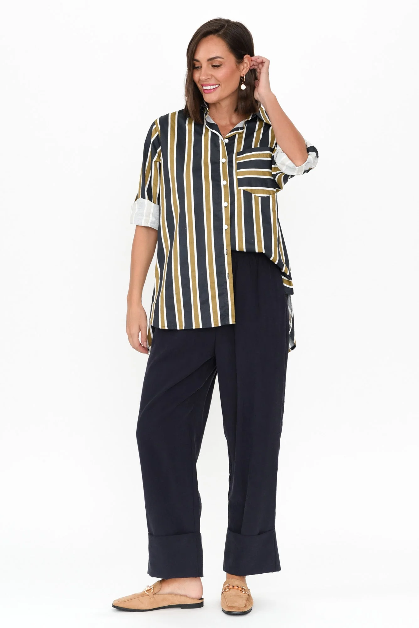 Seria Navy Cuff Pants - Image 3