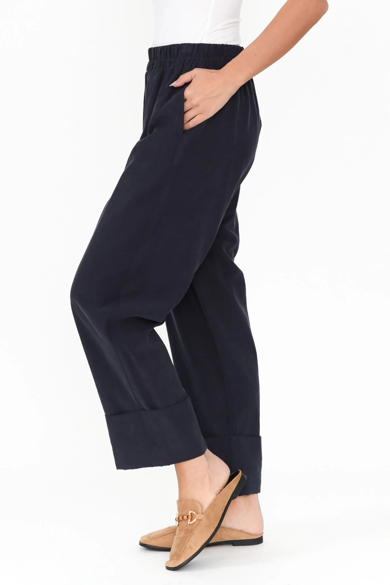 Seria Navy Cuff Pants - Image 4