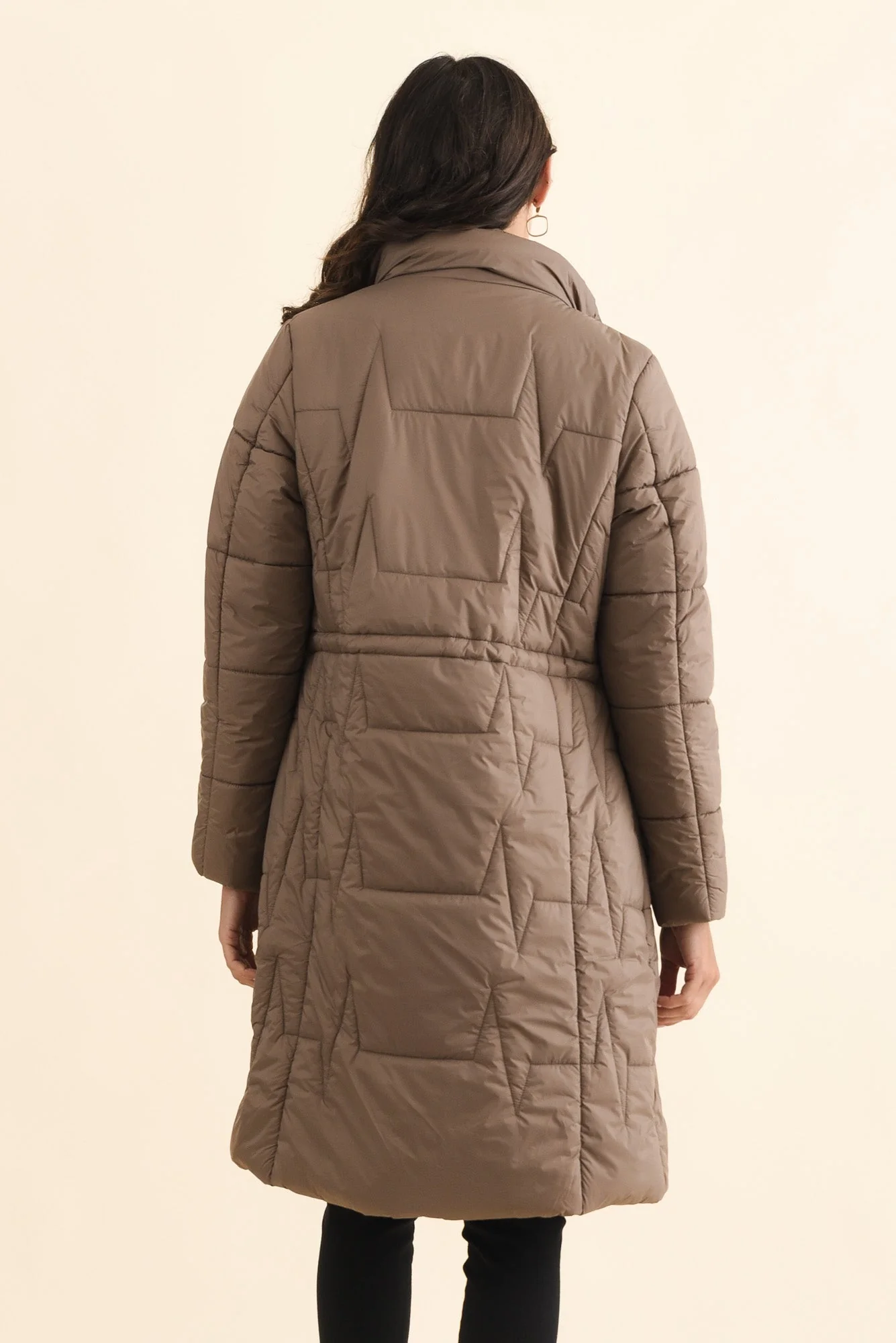 Shae Chocolate Puffer Coat - Image 4