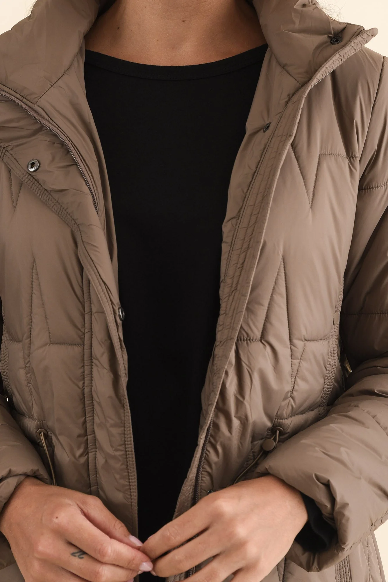Shae Chocolate Puffer Coat - Image 5