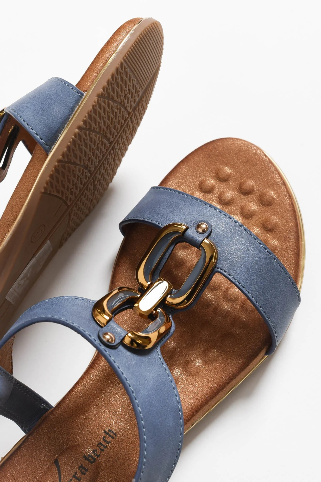 Shelby Blue Chain Sandal - Image 3