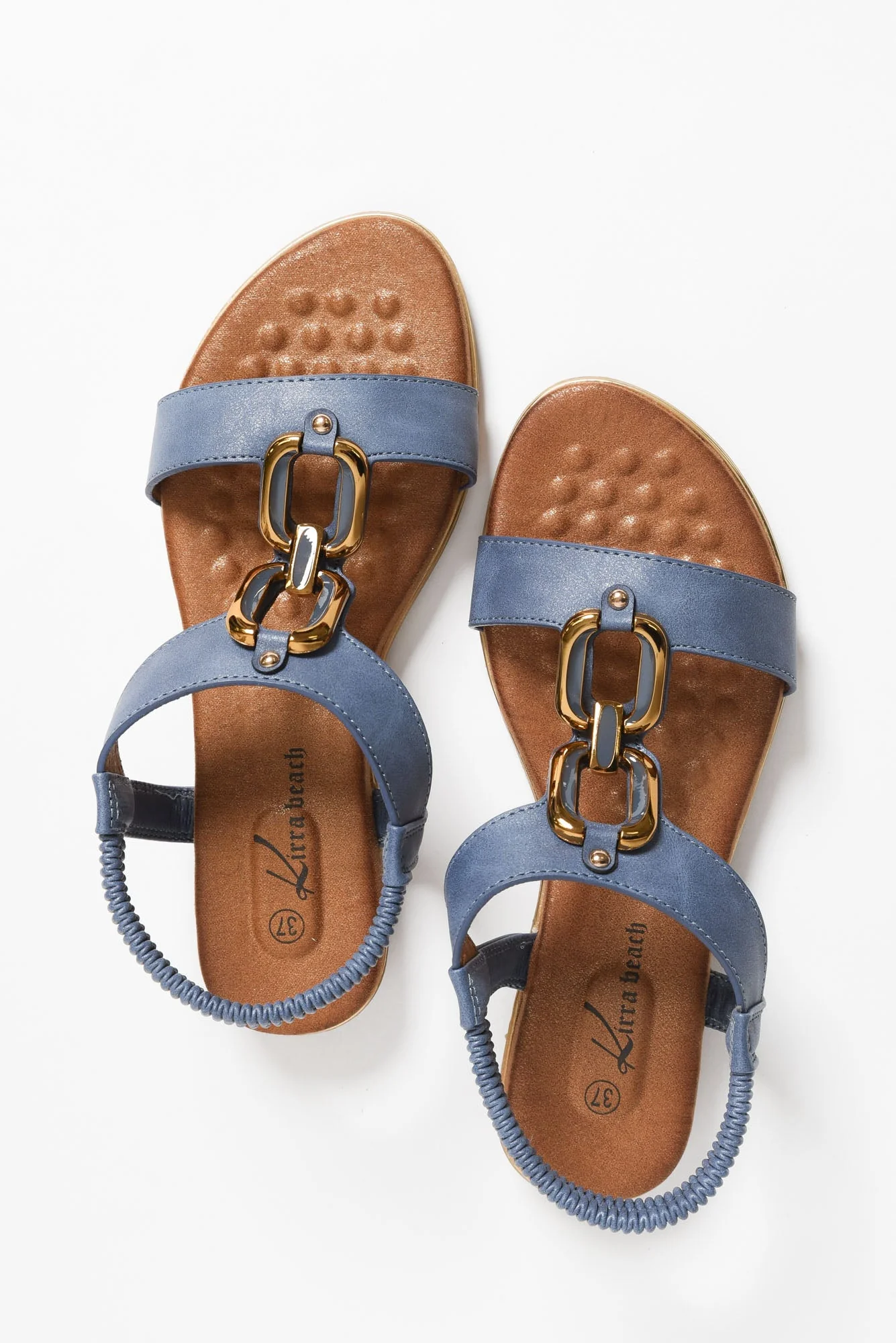 Shelby Blue Chain Sandal - Image 4