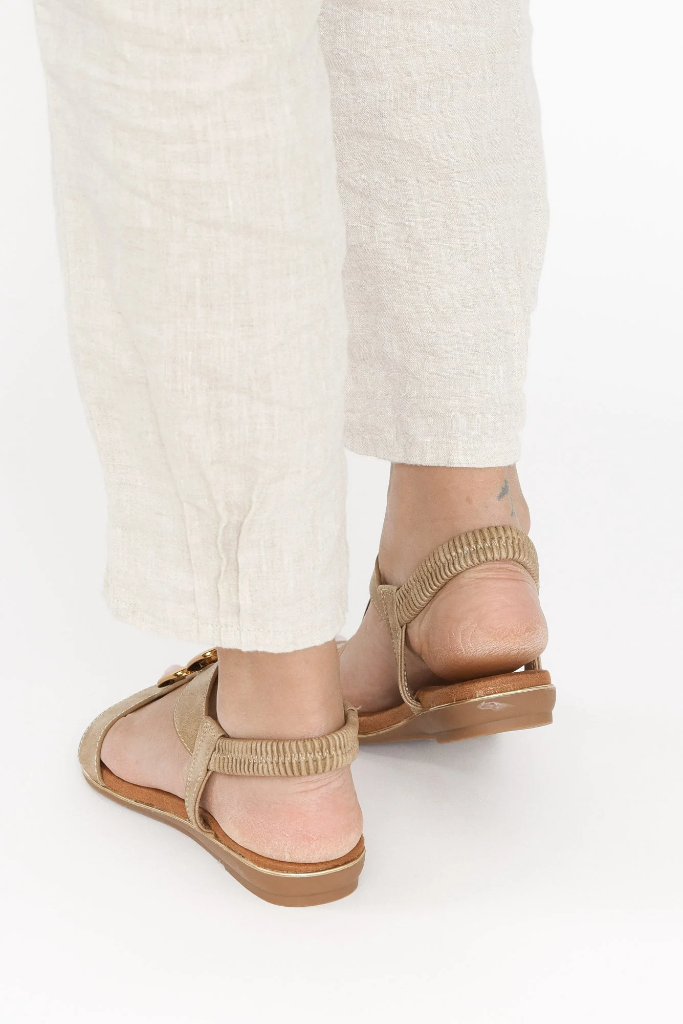 Shelby Taupe Chain Sandal - Image 7