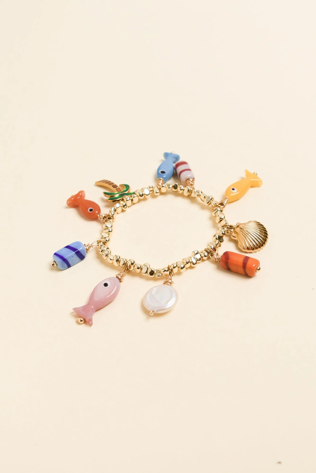 Sian Multi Fish Charm Bracelet - Image 2