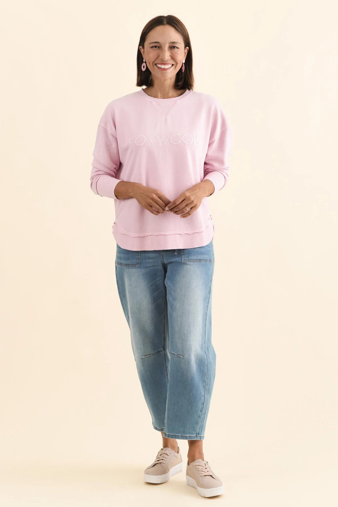 Simplified Blush Crewneck Sweatshirt - Image 6