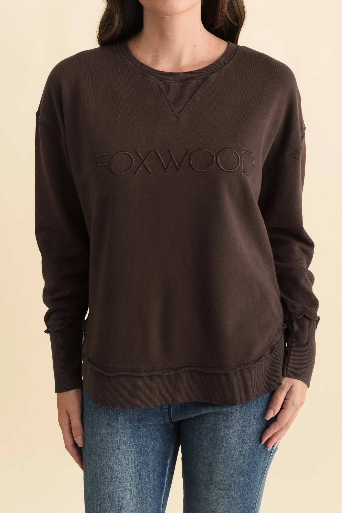 Simplified Chocolate Crewneck Sweatshirt - Image 5