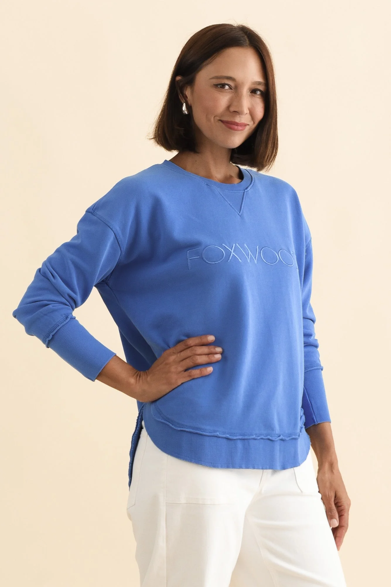Simplified Cobalt Crewneck Sweatshirt - Image 4