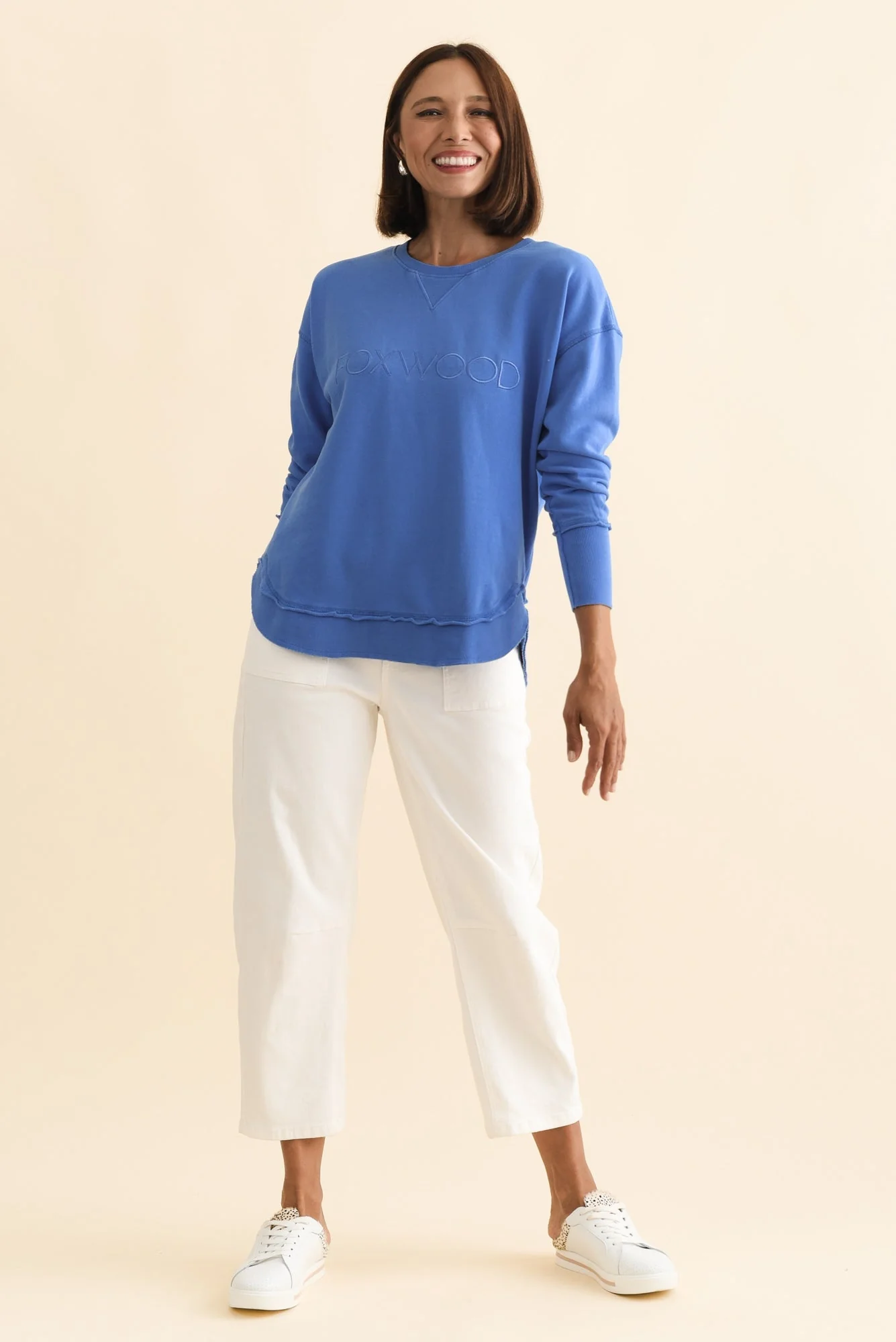 Simplified Cobalt Crewneck Sweatshirt - Image 7