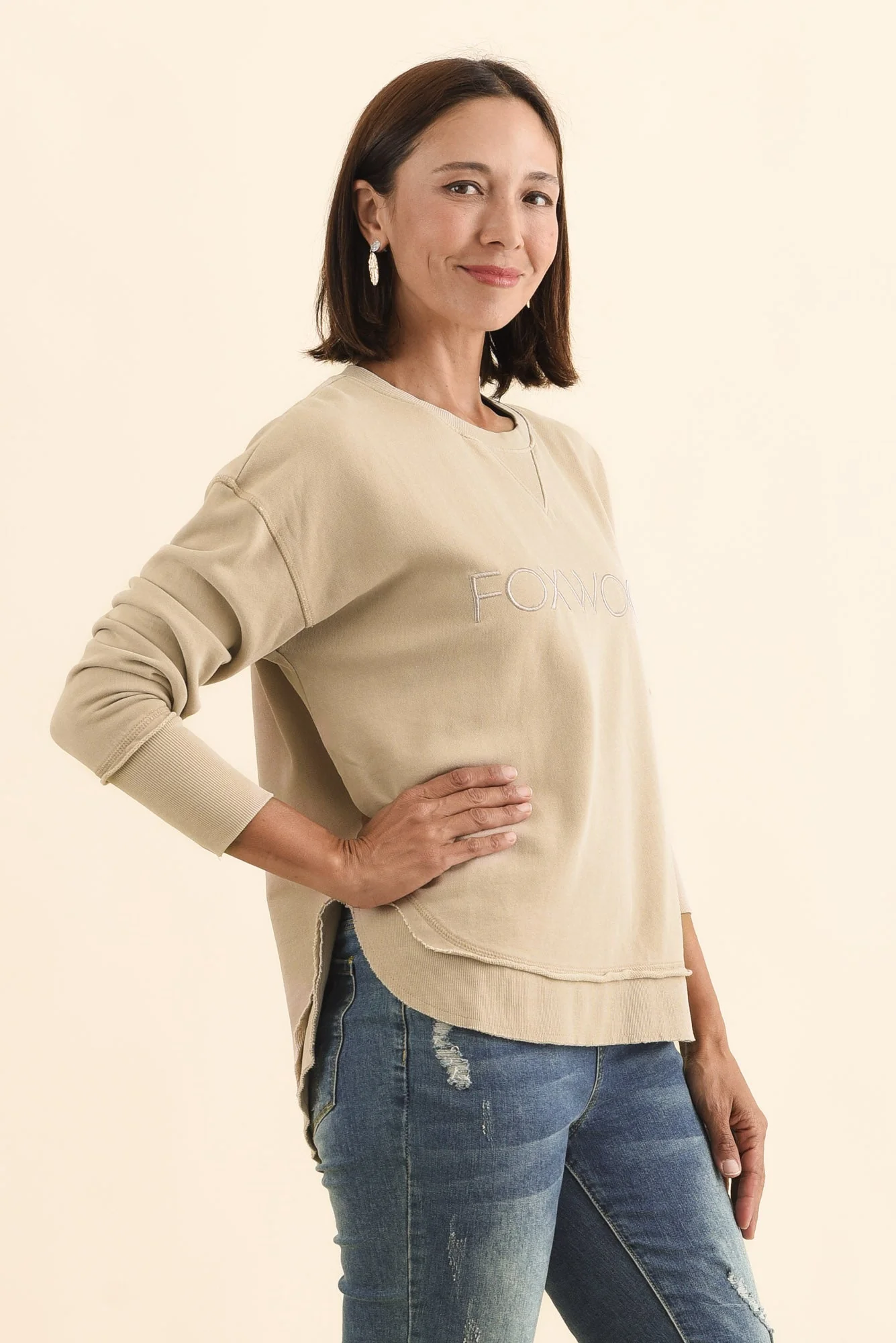 Simplified Oat Crewneck Sweatshirt - Image 4