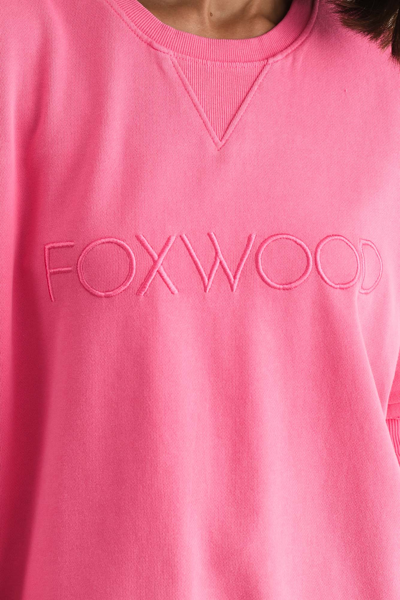 Simplified Pink Crewneck Sweatshirt - Image 6