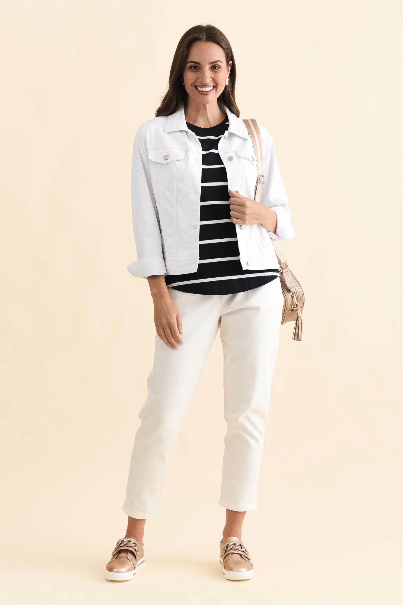 Siobhan White Stretch Jacket - Image 3