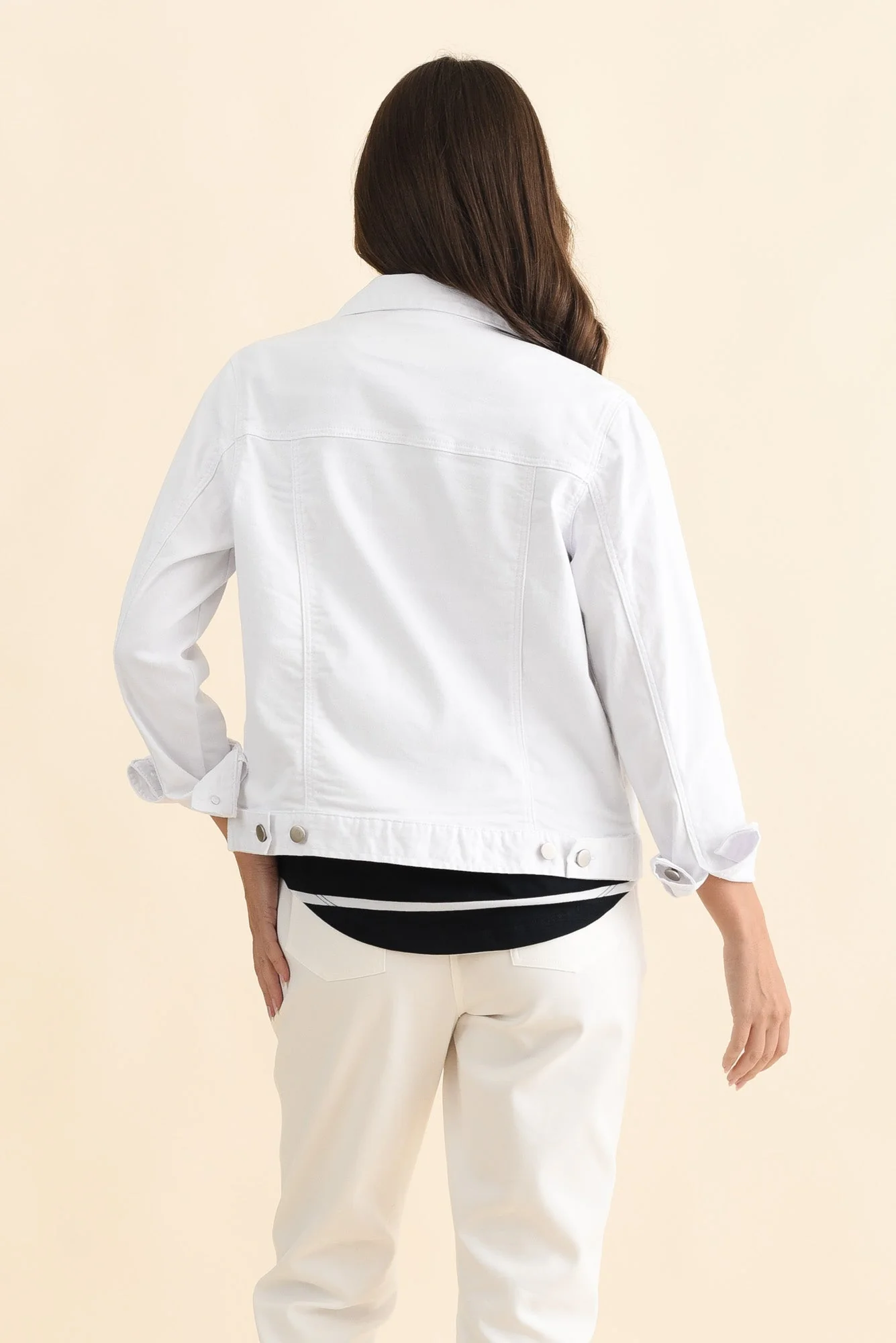 Siobhan White Stretch Jacket - Image 5
