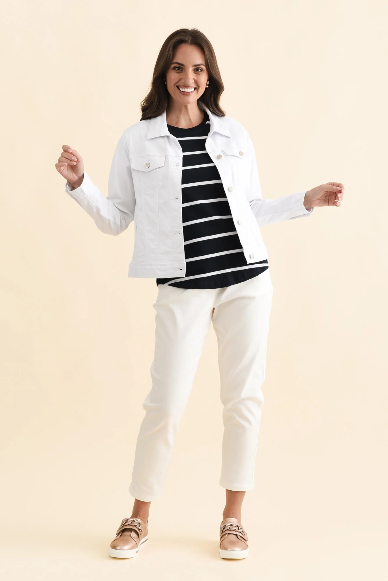 Siobhan White Stretch Jacket - Image 7