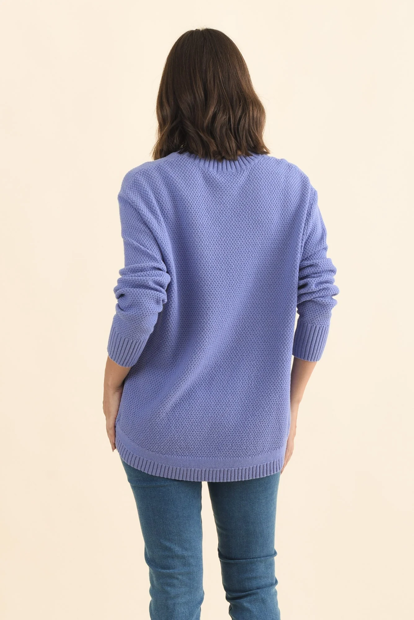 Skylar Lilac Cotton Blend Knit Jumper - Image 5