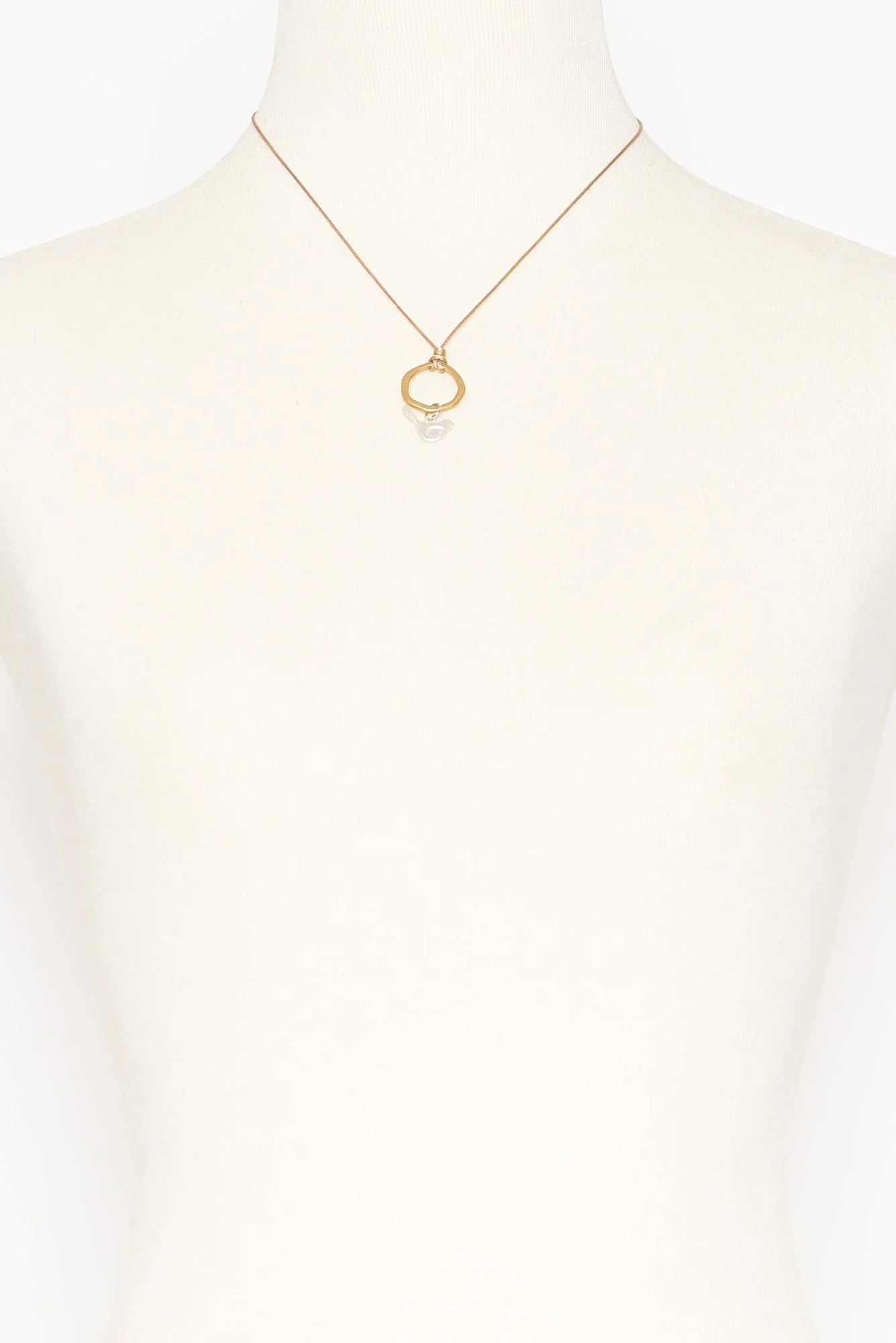 Sofia Gold Bird Cord Necklace - Image 2