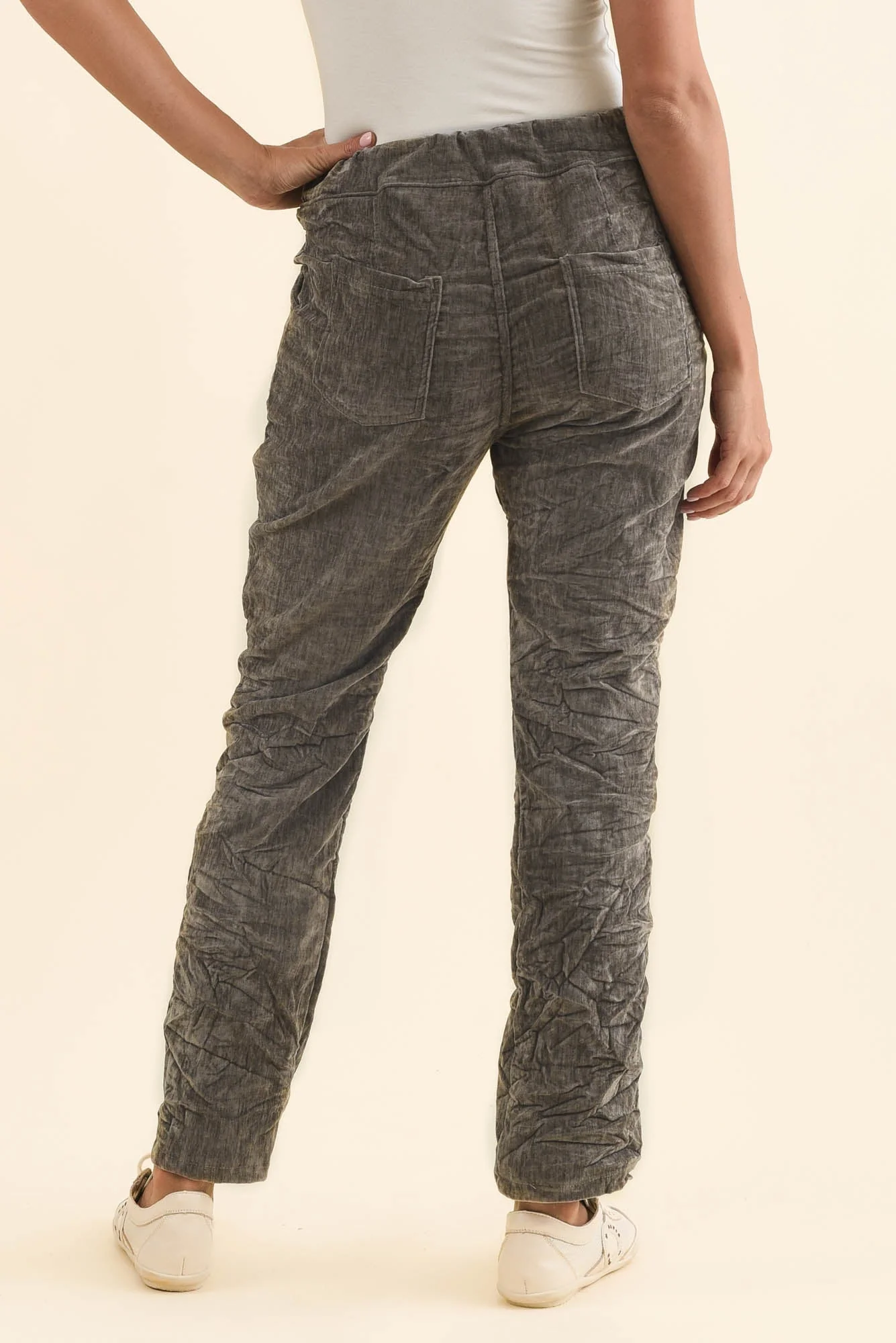Soleil Taupe Drawstring Pants - Image 4
