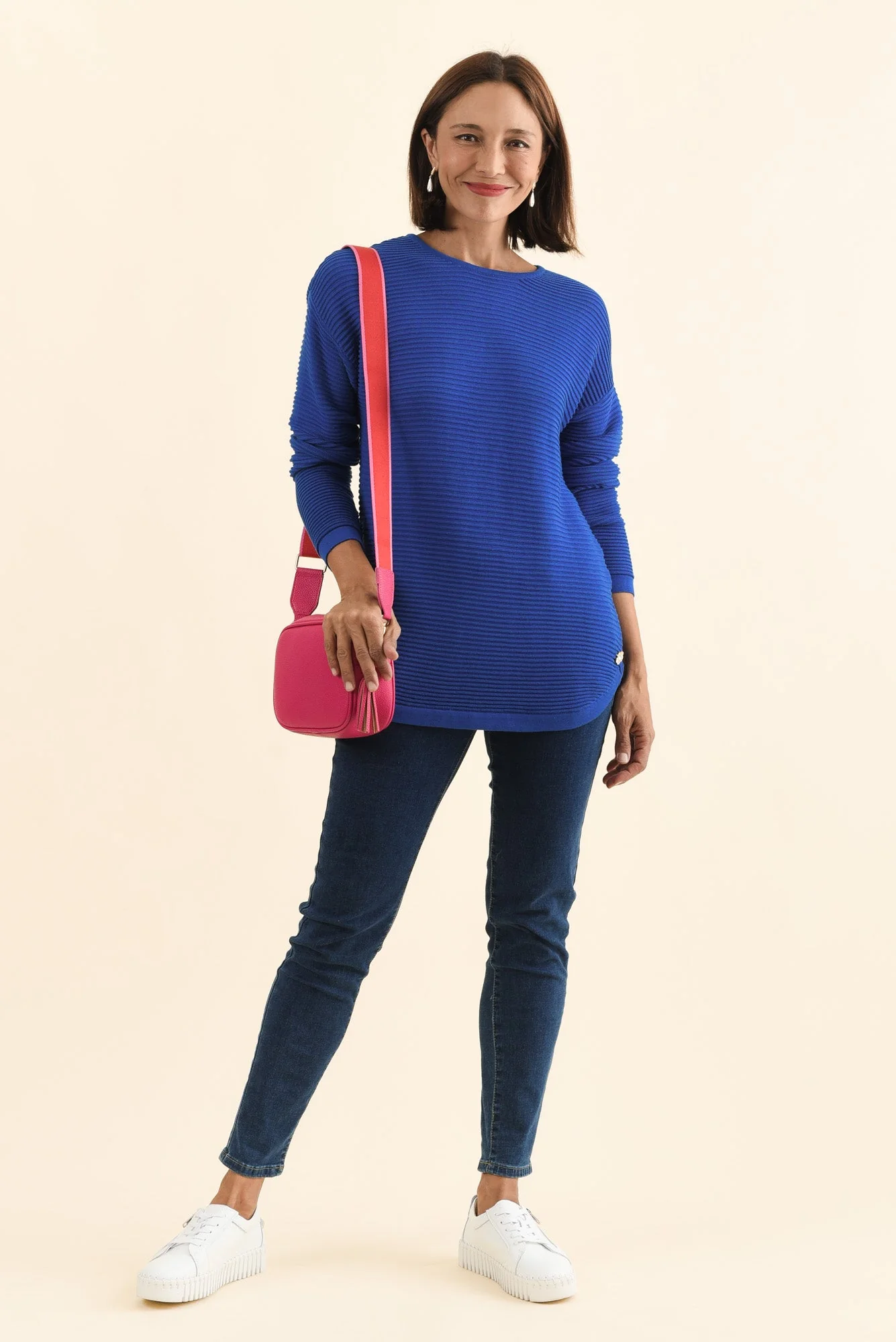 Somer Cobalt Organic Cotton Knit Jumper - Image 2