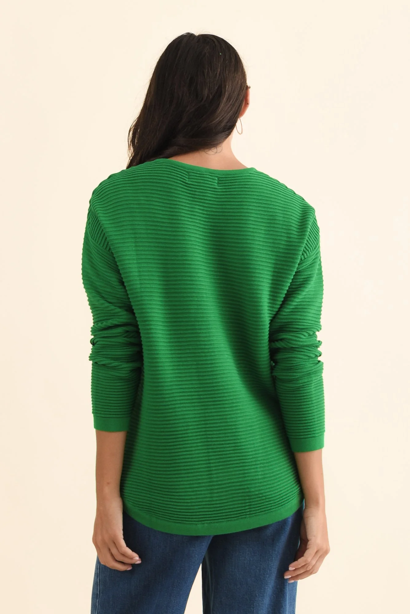 Somer Forest Green Organic Cotton Knit Jumper - Image 4