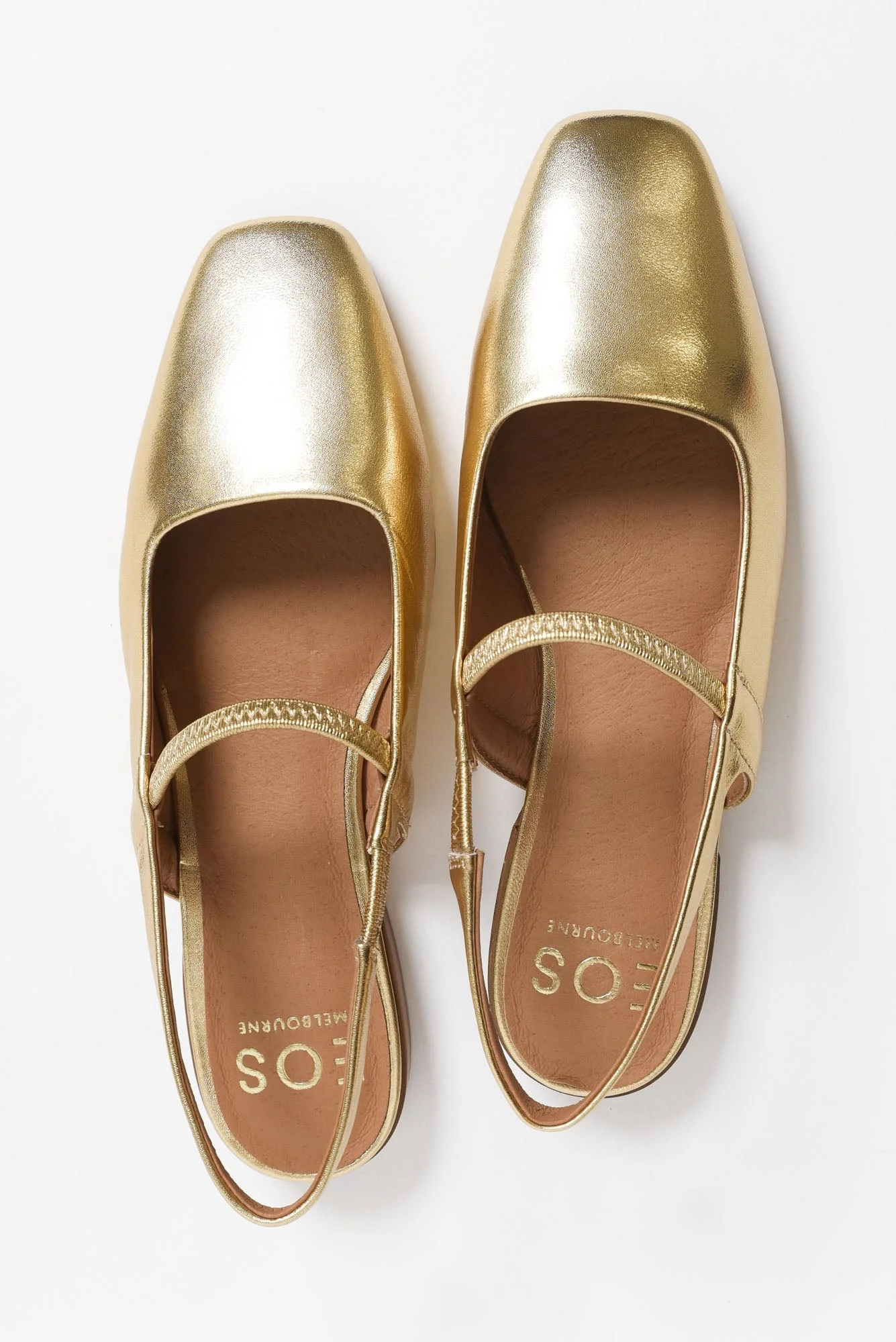 Sonu Gold Leather Slingback Mule - Image 4