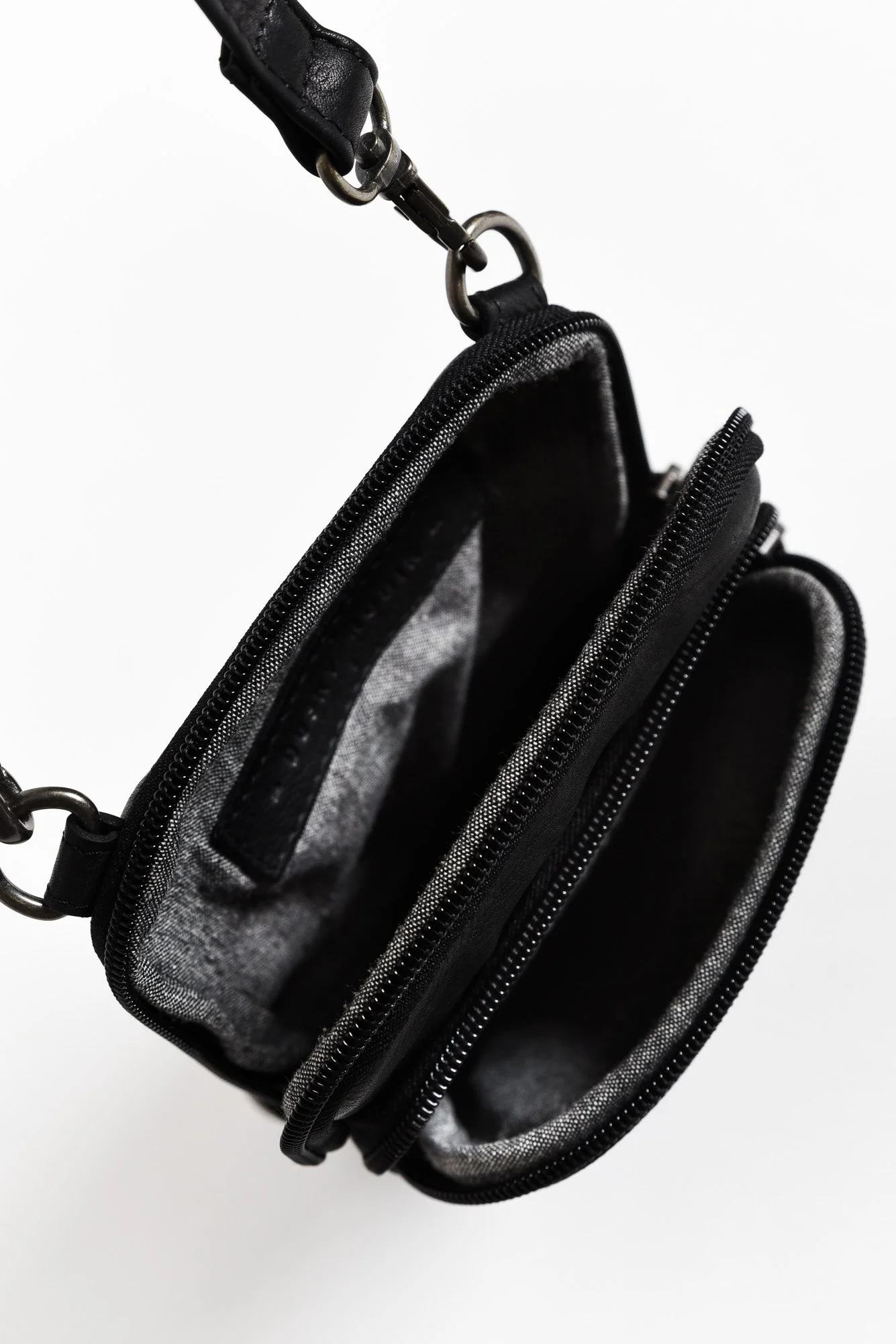 Sophie Black Leather Crossbody Bag - Image 2