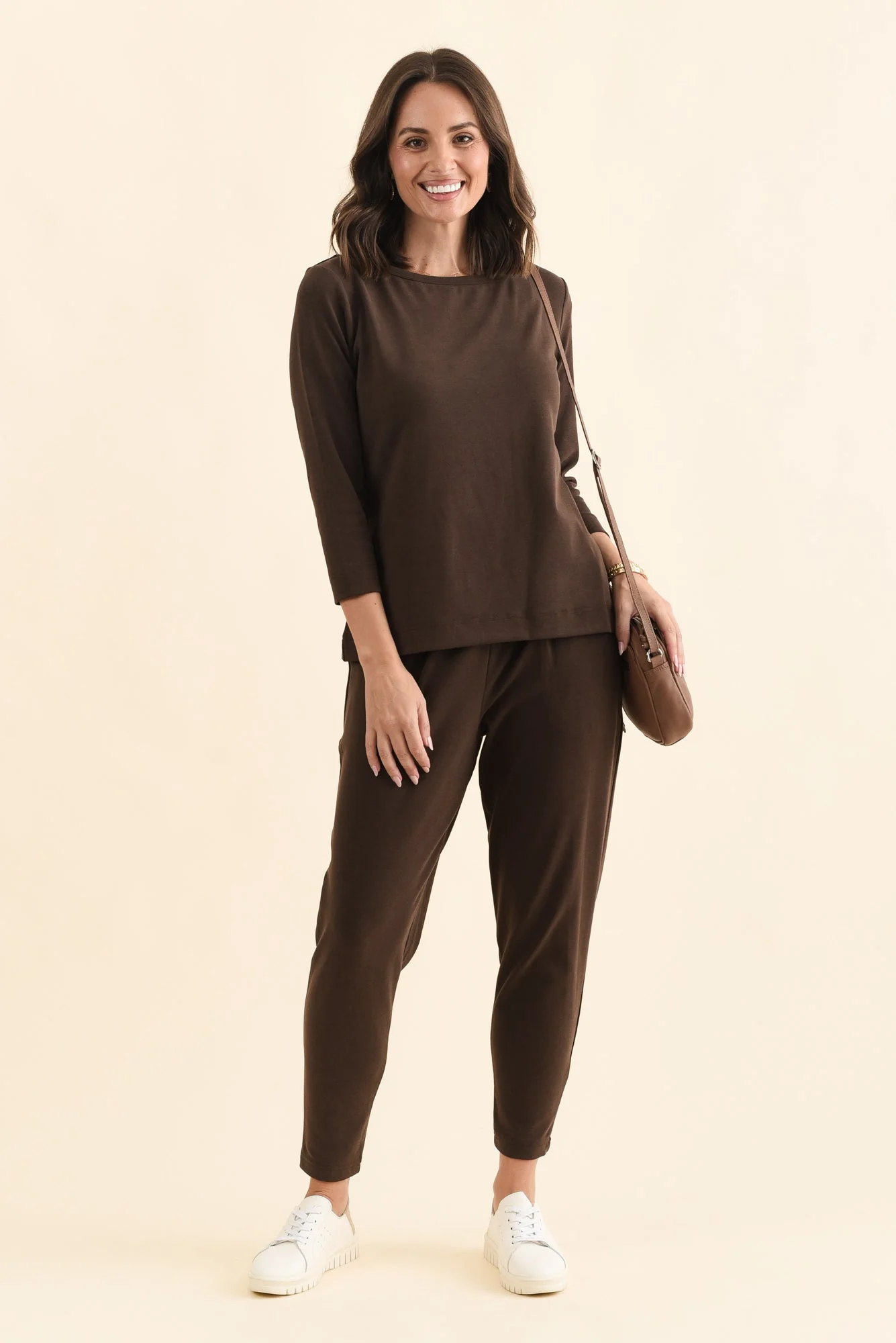 SuedeLuxe Chocolate Pocket Pants - Image 2