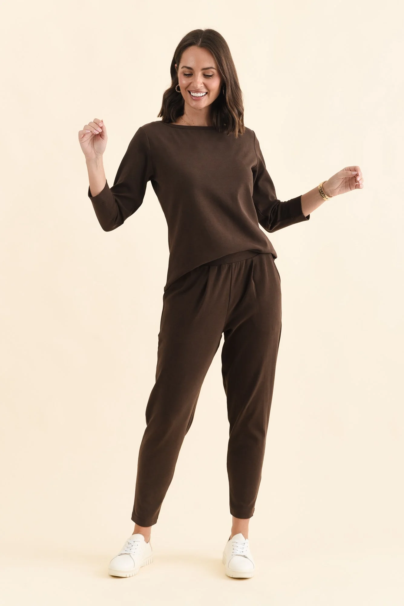 SuedeLuxe Chocolate Pocket Pants - Image 6
