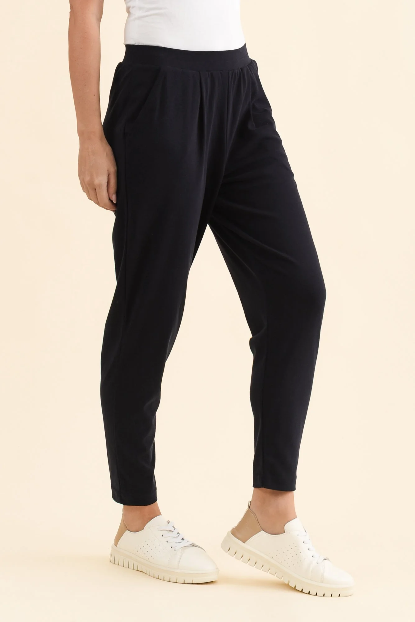 SuedeLuxe Navy Pocket Pants - Image 3