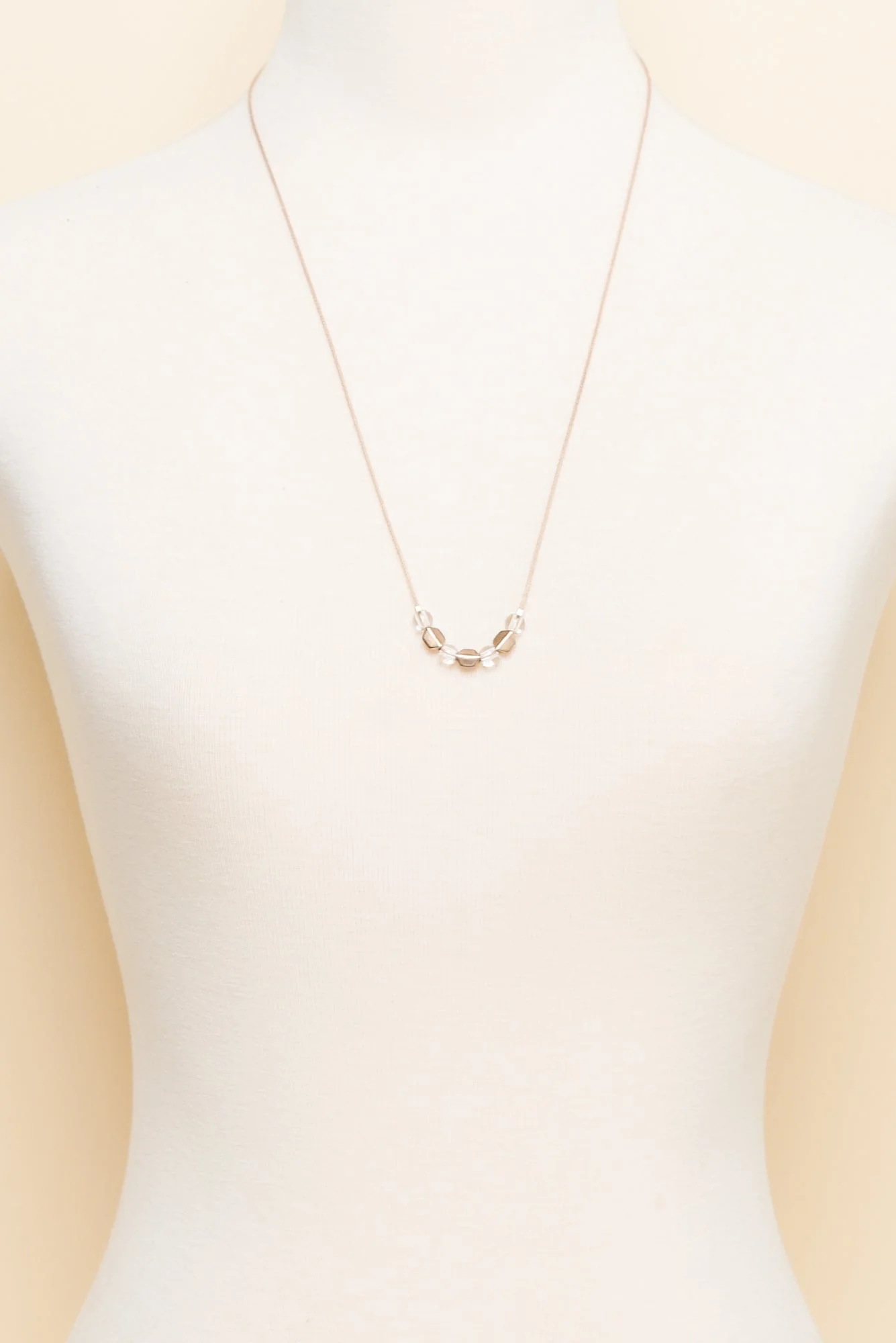 Sunita Gold Beaded Necklace - Image 2