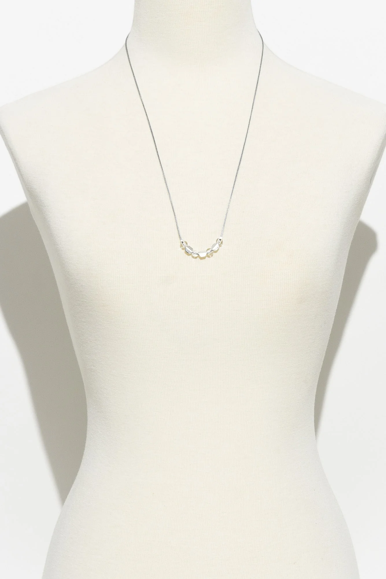 Sunita Silver Beaded Necklace - Image 2