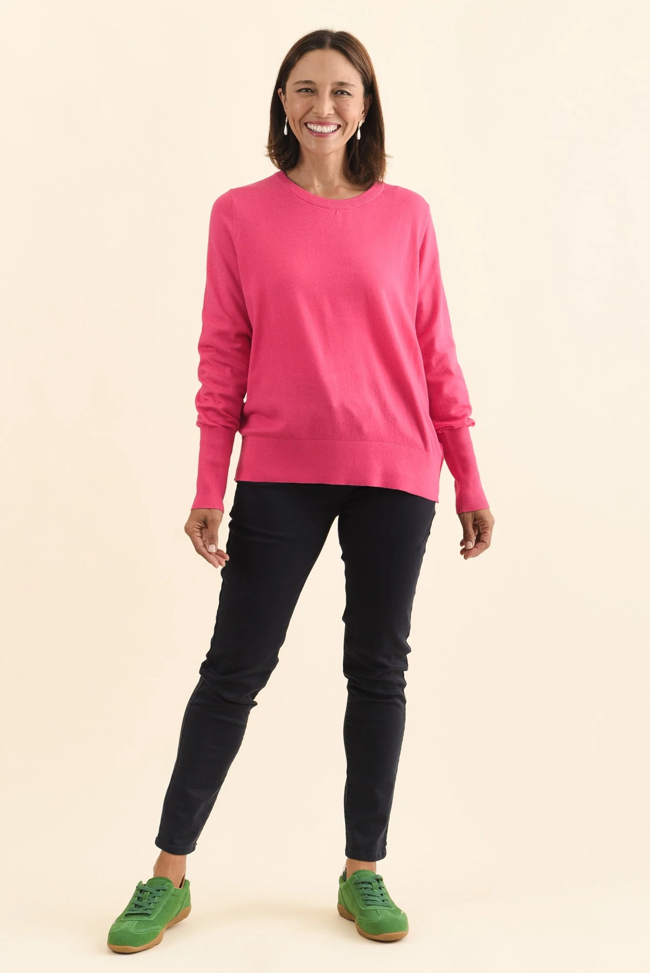 Sunny Pink Long Sleeve Knit Top - Image 6